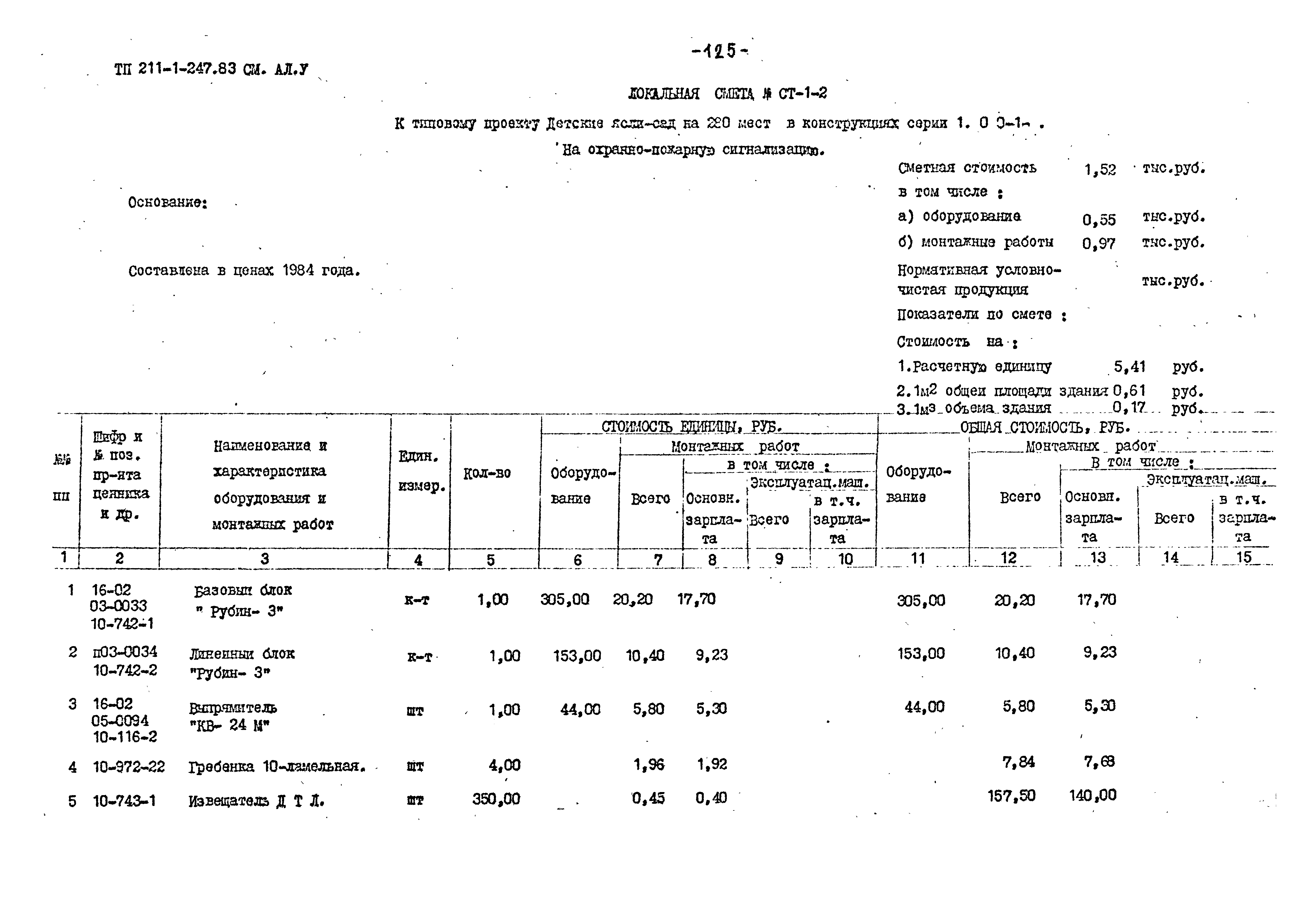 Типовой проект 211-1-247.83