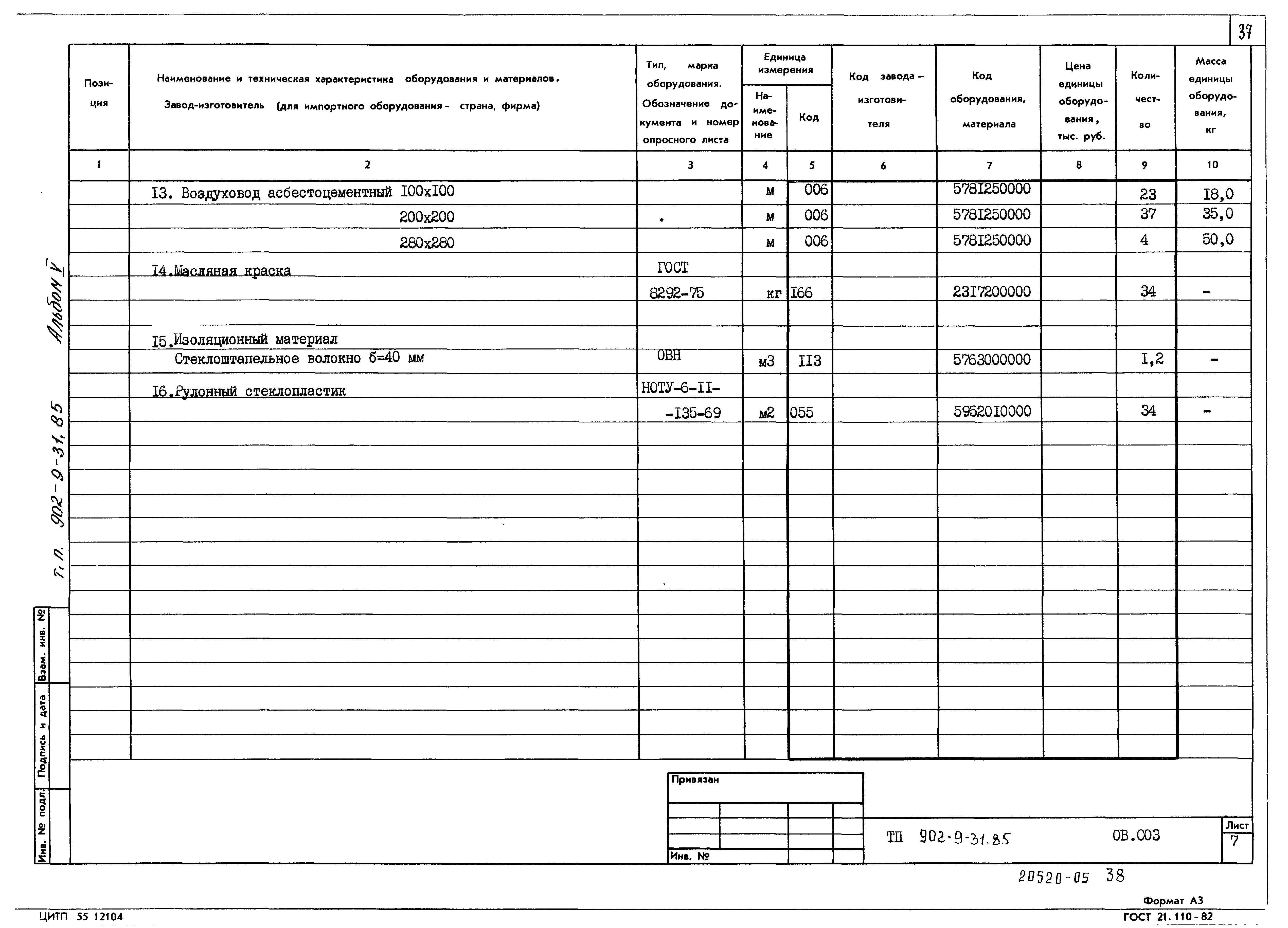 Типовой проект 902-9-31.85