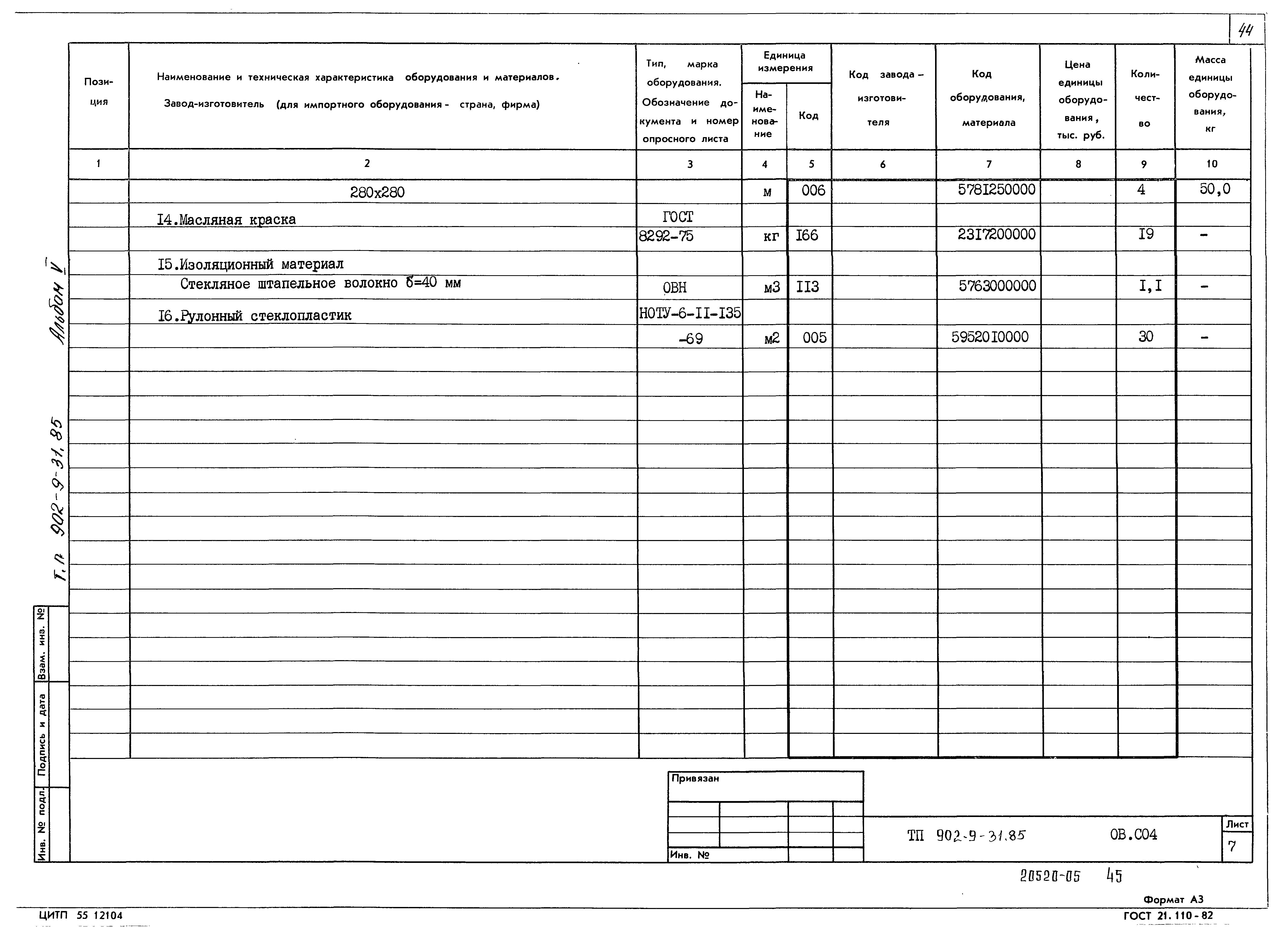 Типовой проект 902-9-31.85
