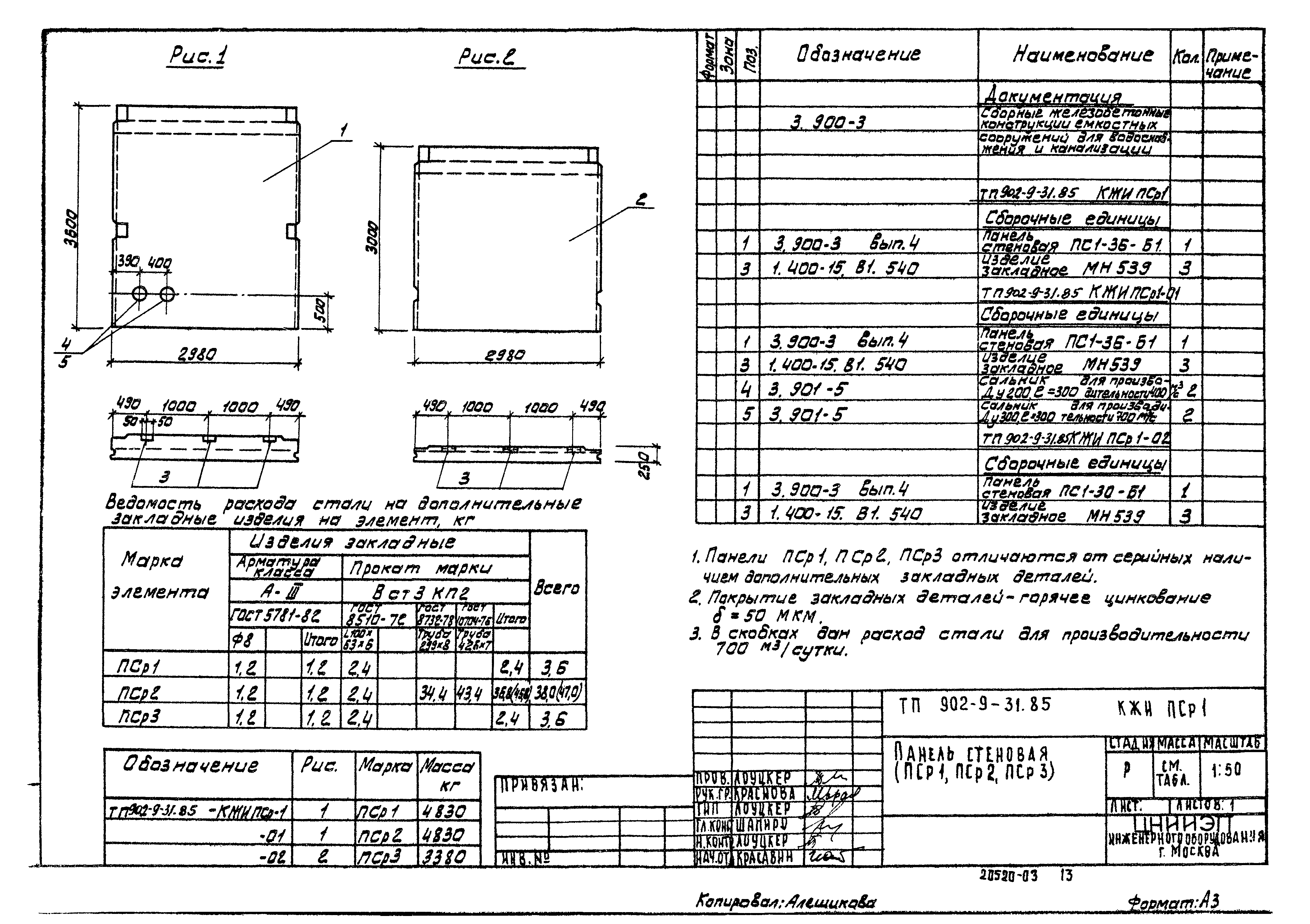 Типовой проект 902-9-31.85