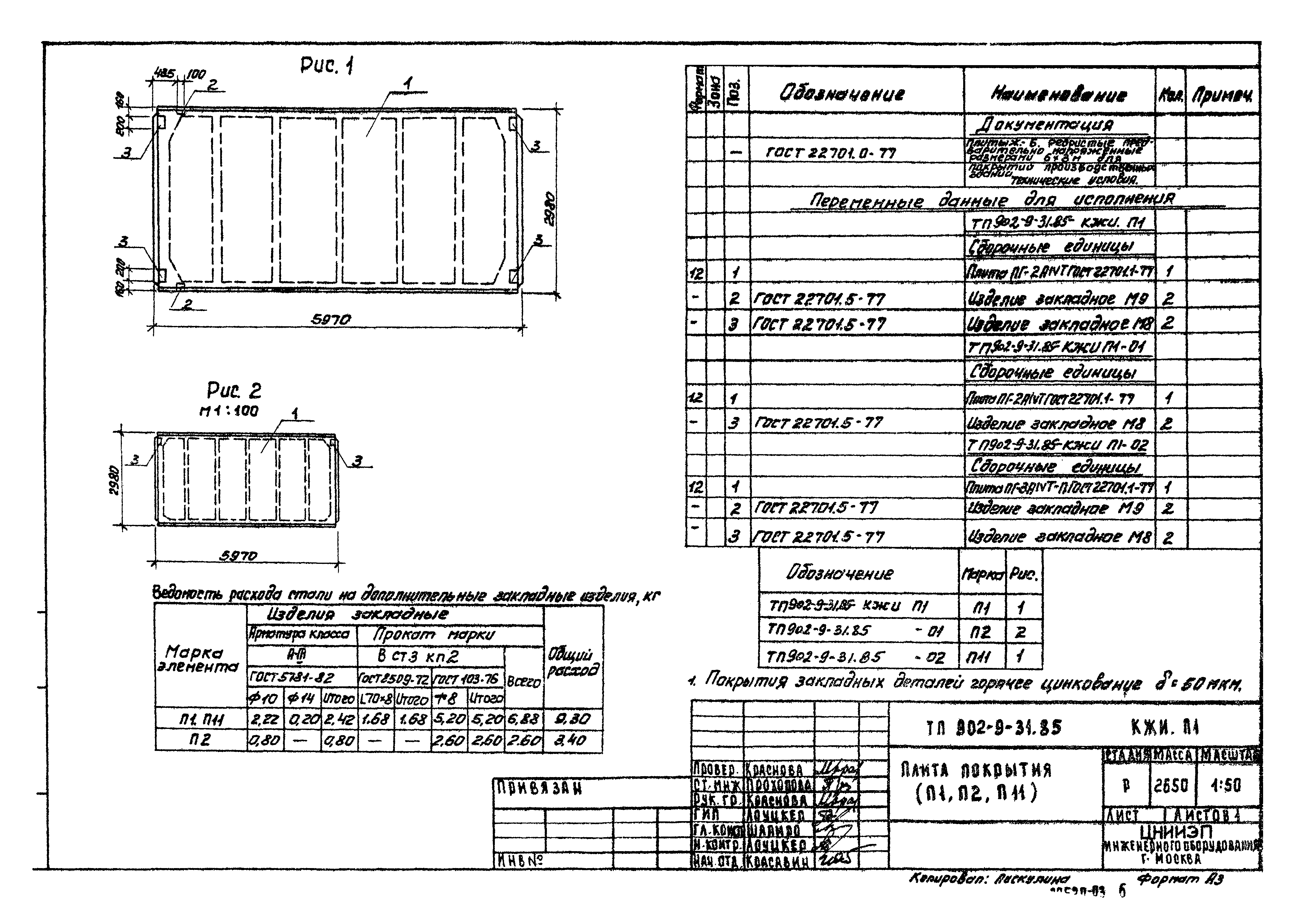 Типовой проект 902-9-31.85