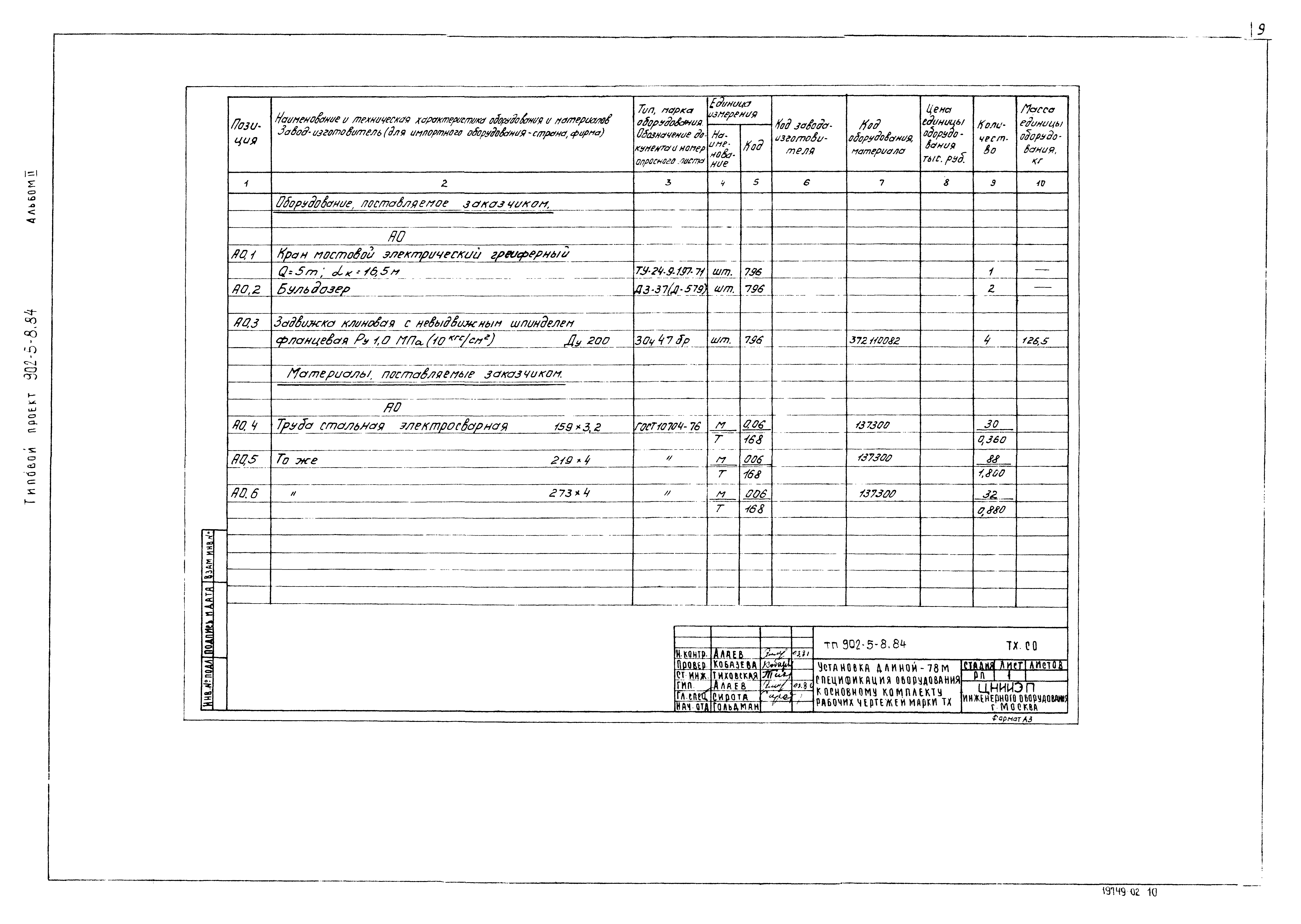 Типовой проект 902-5-8.84