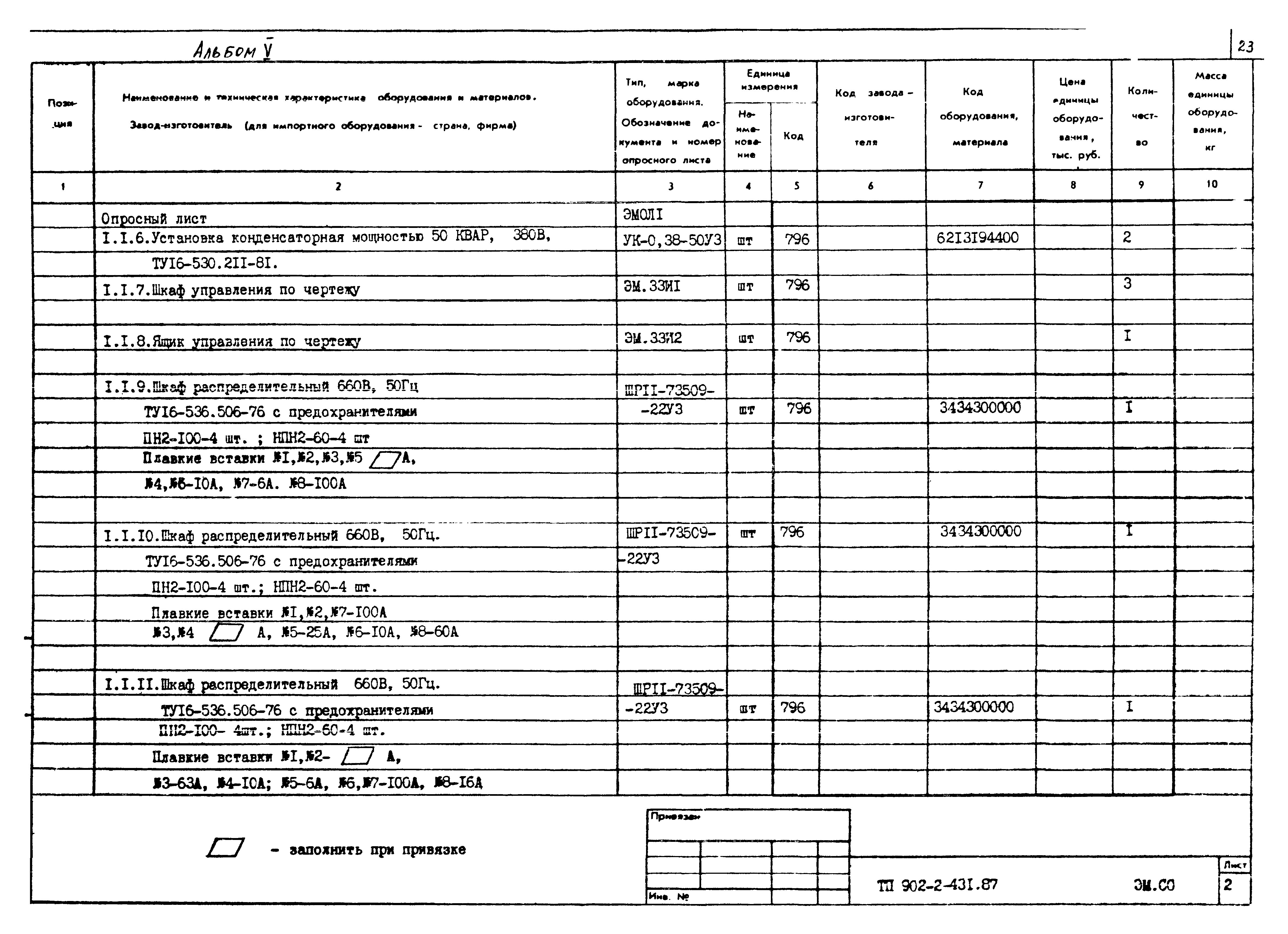 Типовой проект 902-2-431.87