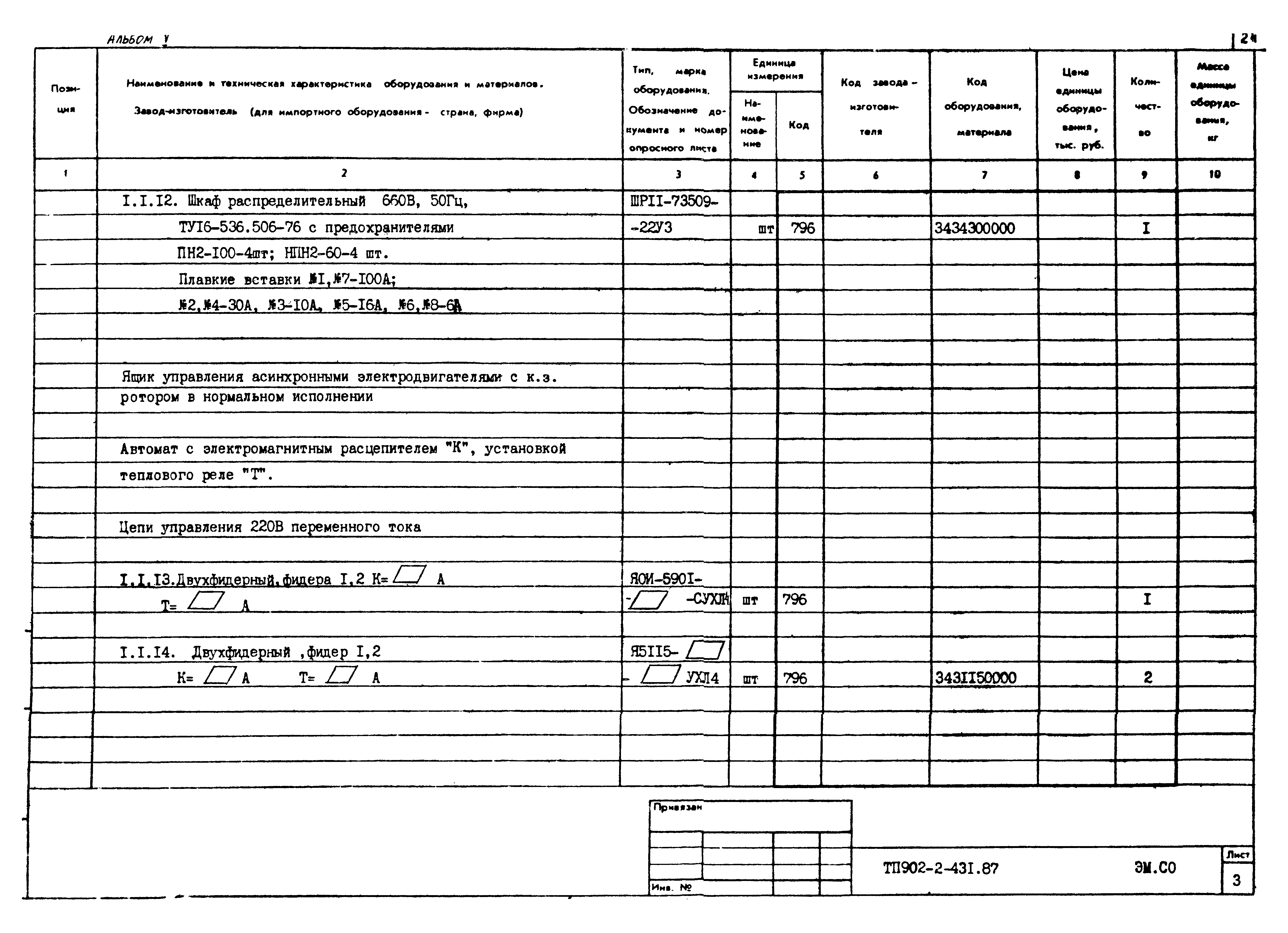 Типовой проект 902-2-431.87