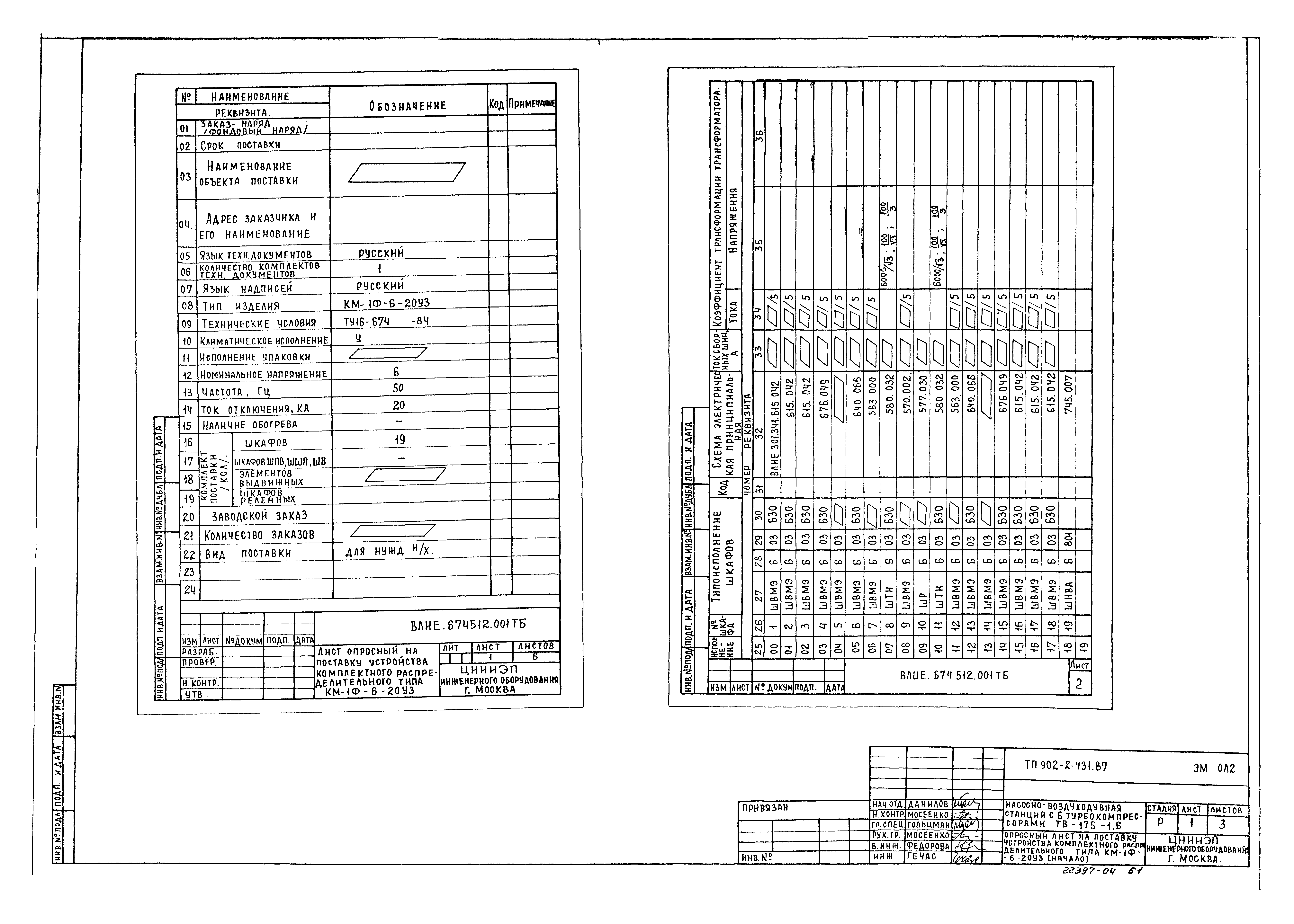 Типовой проект 902-2-431.87