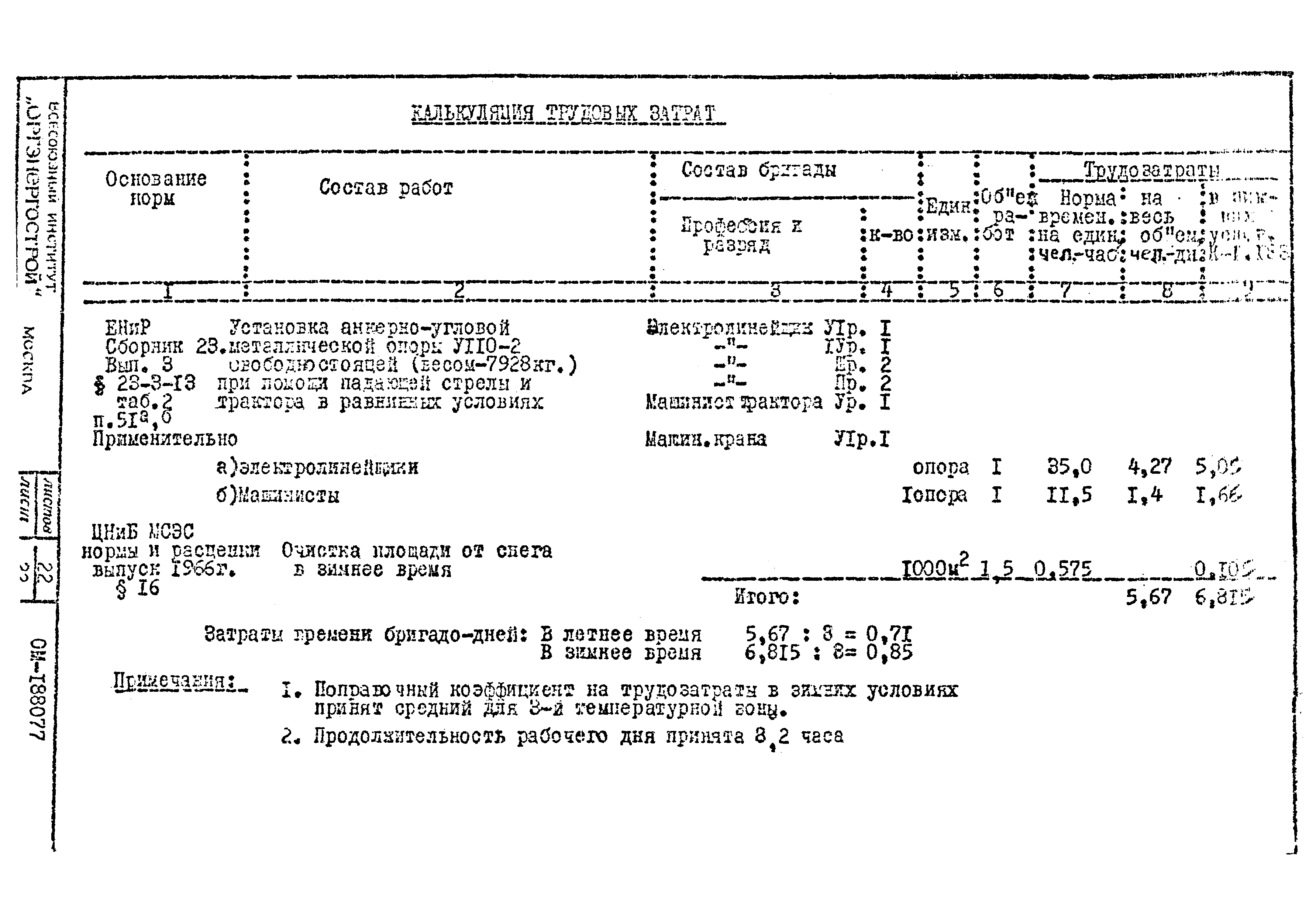 Технологическая карта К-III-26