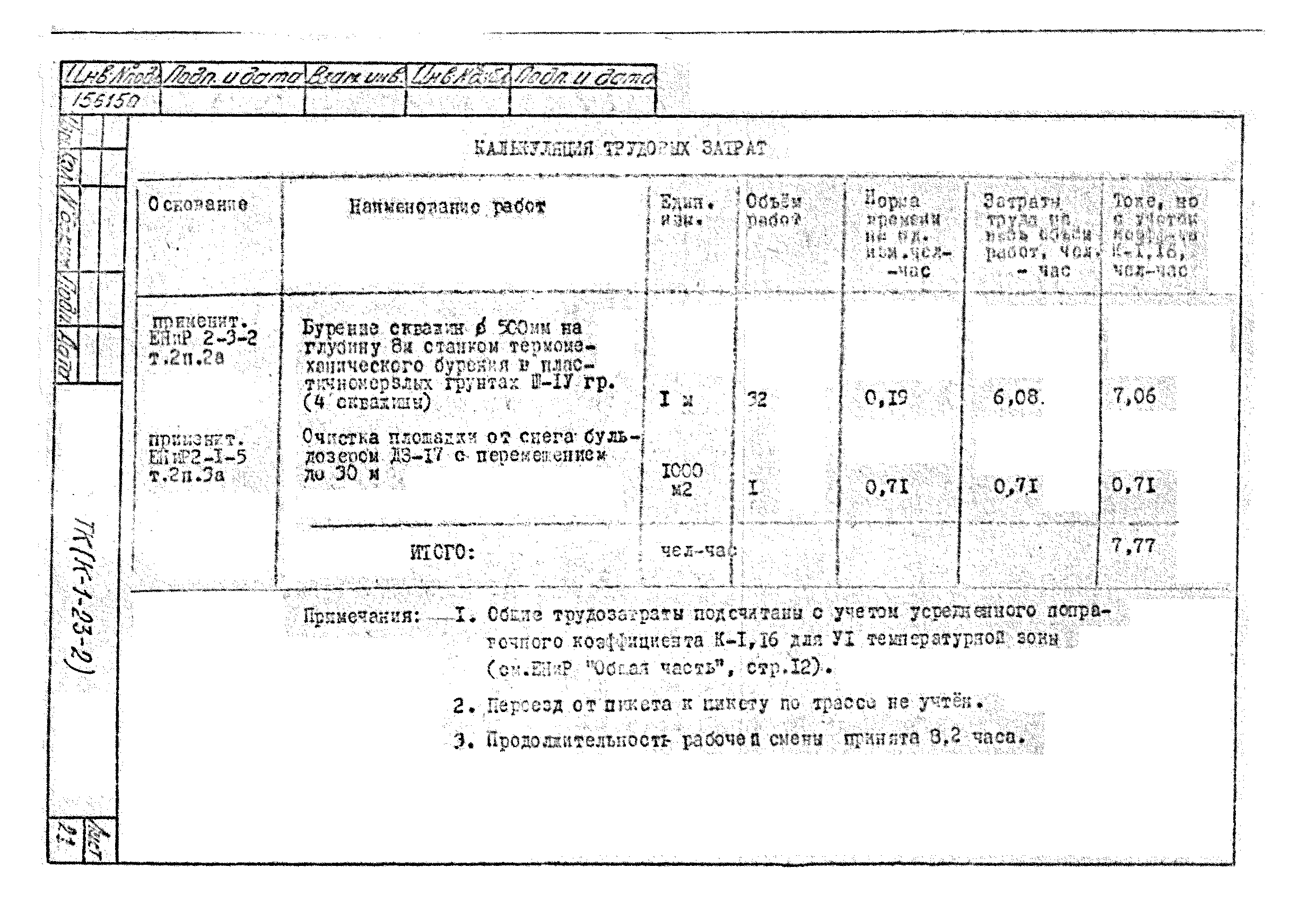 Технологическая карта К-1-23-2