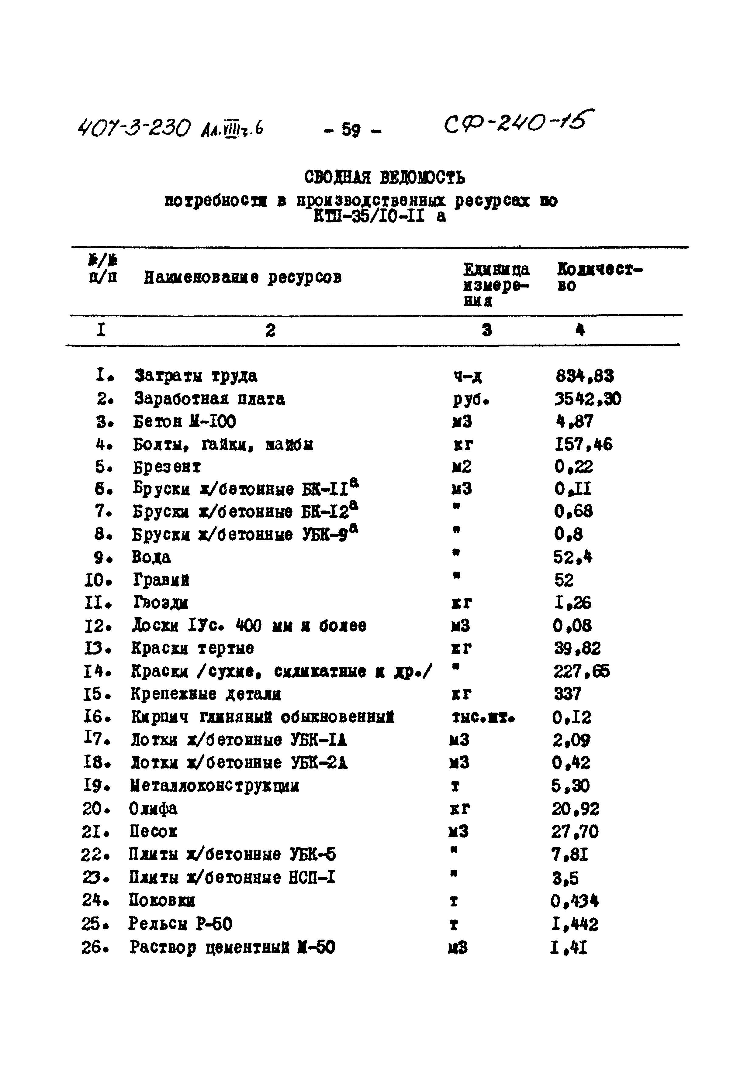 Типовой проект 407-3-230