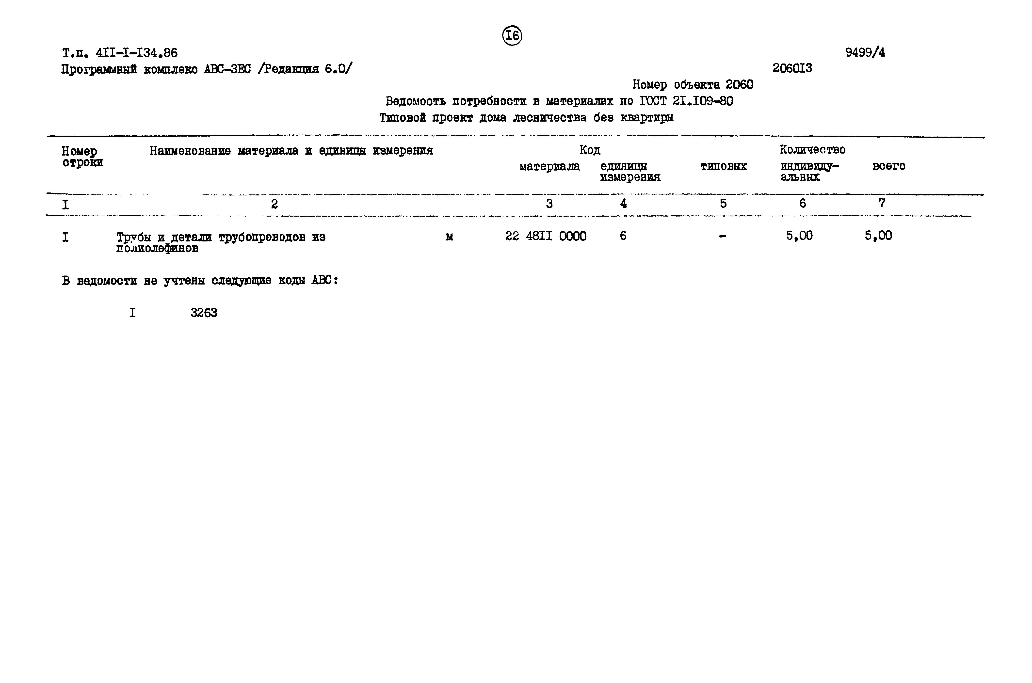 Типовой проект 411-1-134.86