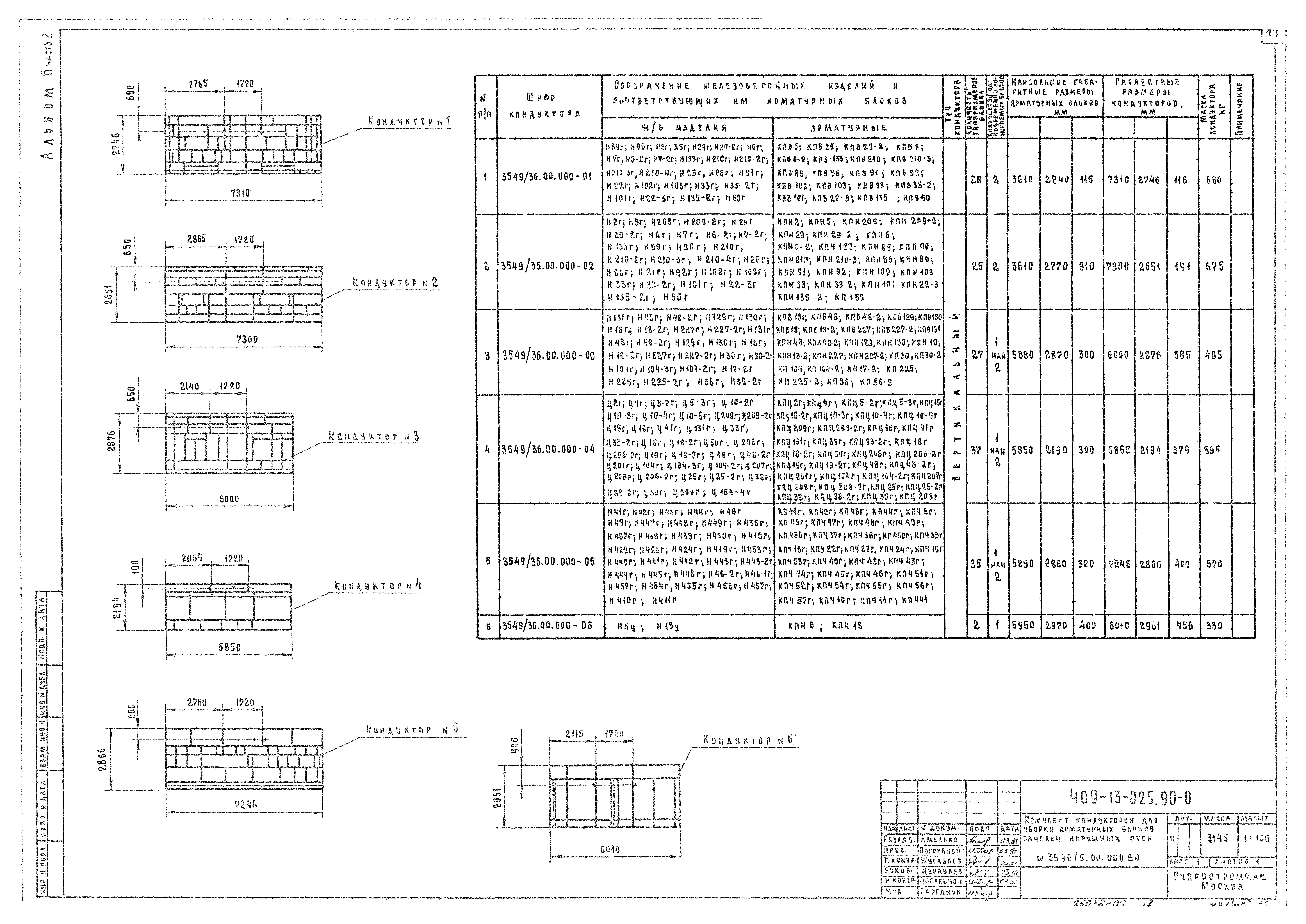 Типовые проектные решения 409-13-025.90