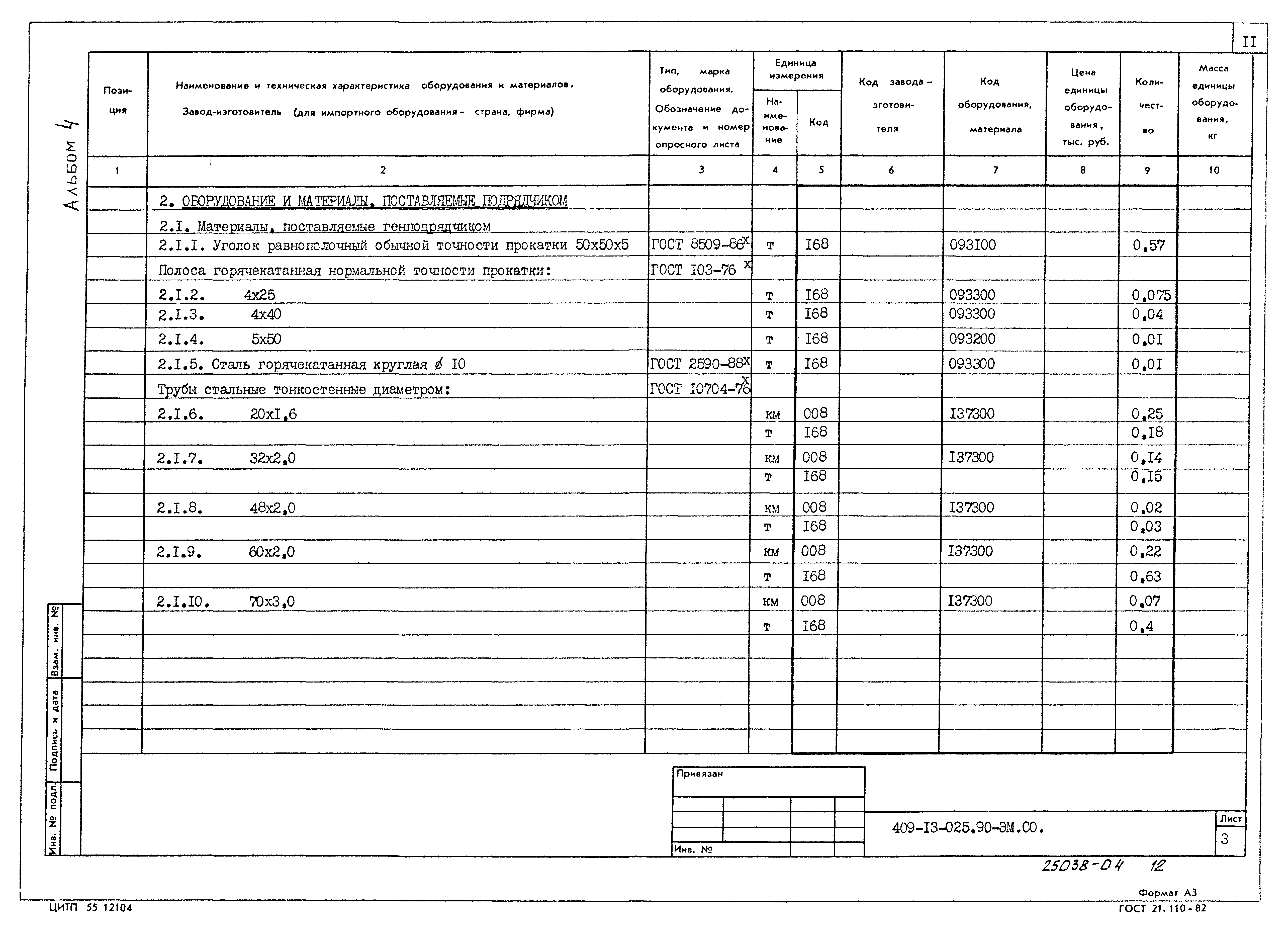 Типовые проектные решения 409-13-025.90