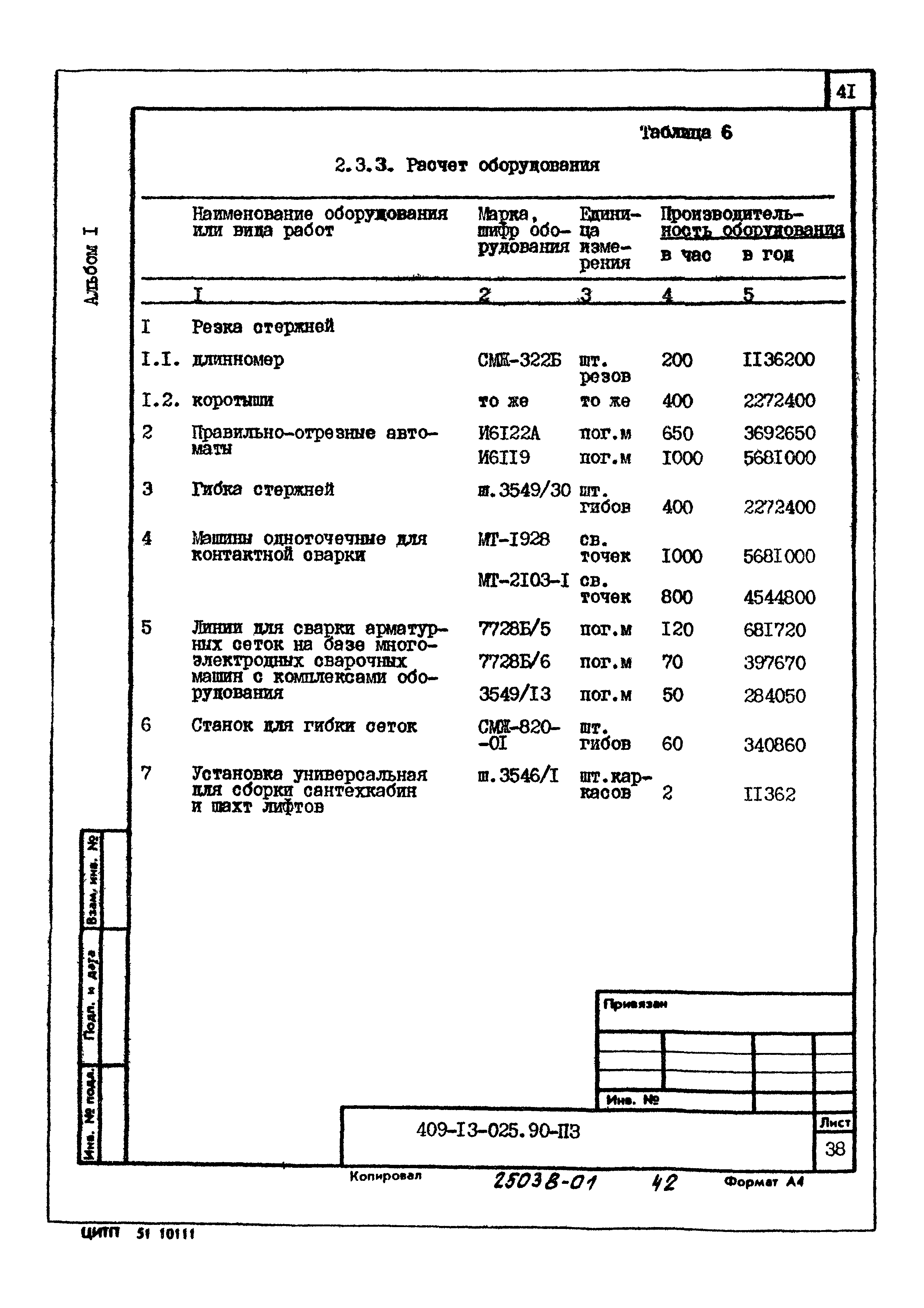 Типовые проектные решения 409-13-025.90