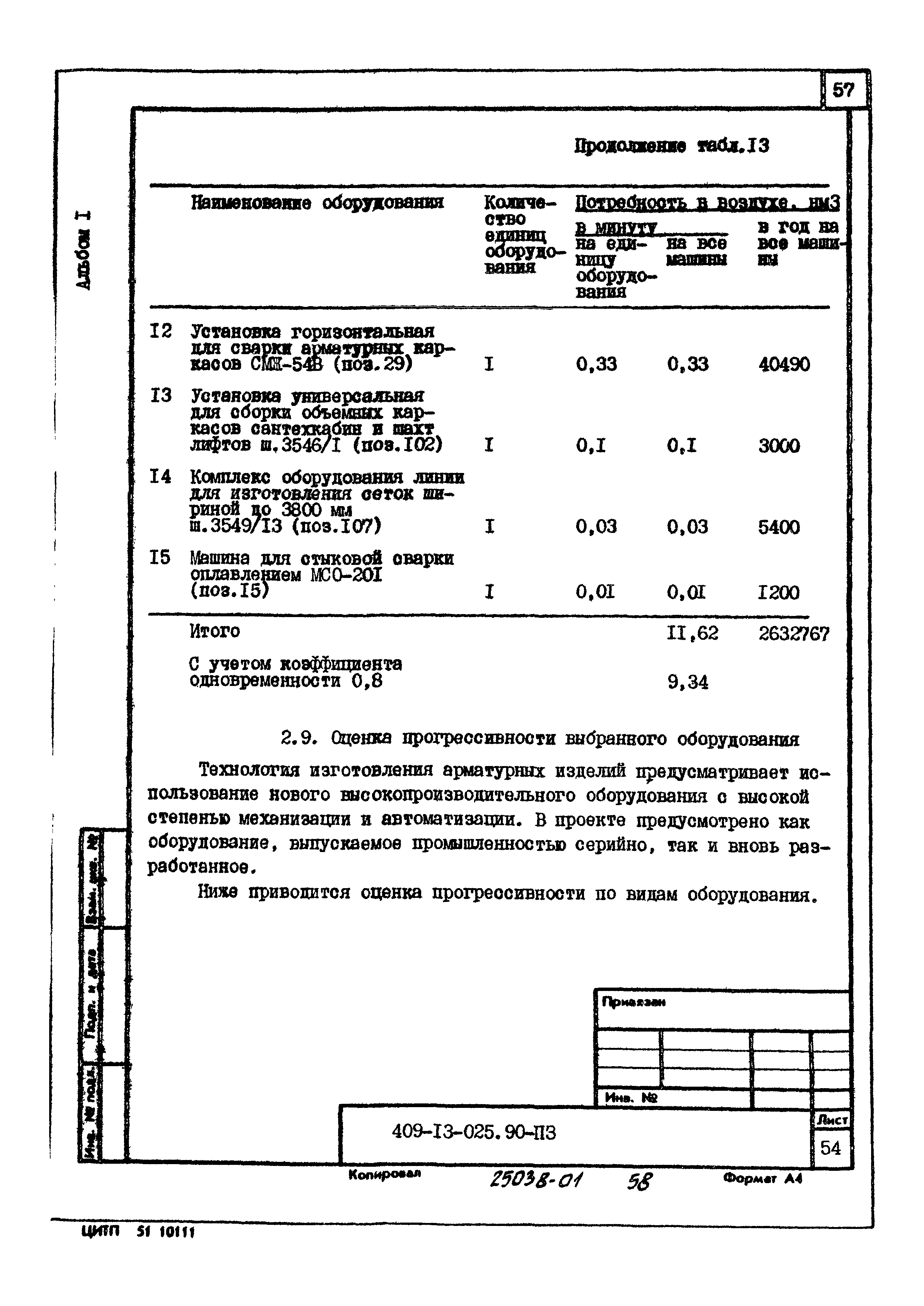 Типовые проектные решения 409-13-025.90