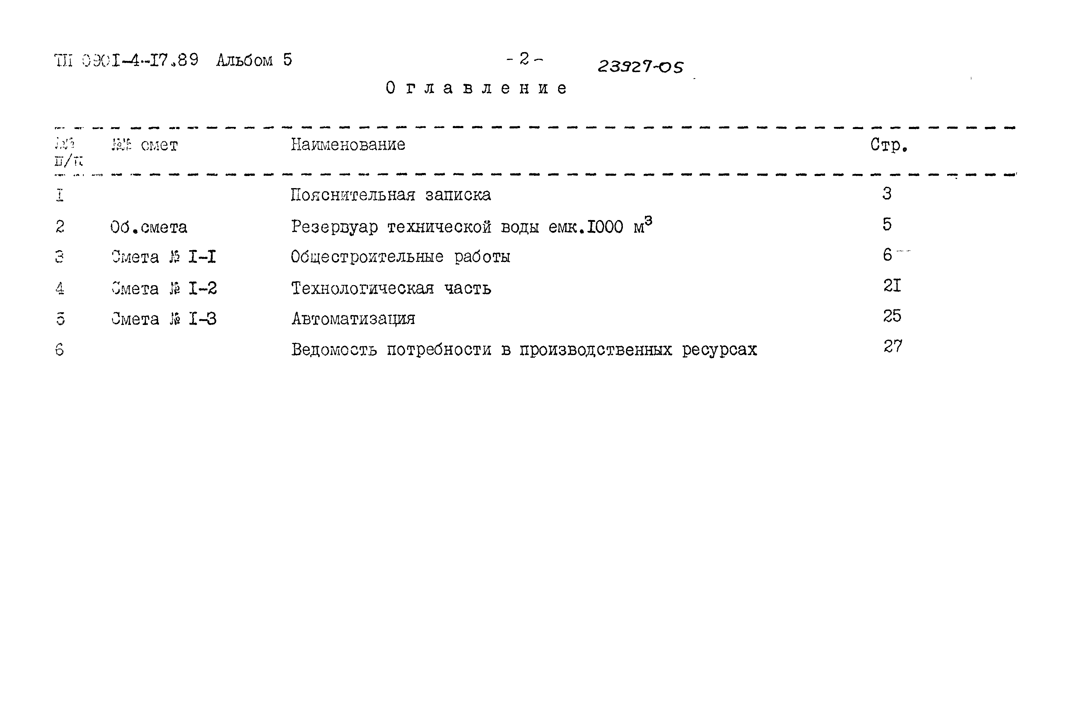 Типовой проект 0901-4-17.89