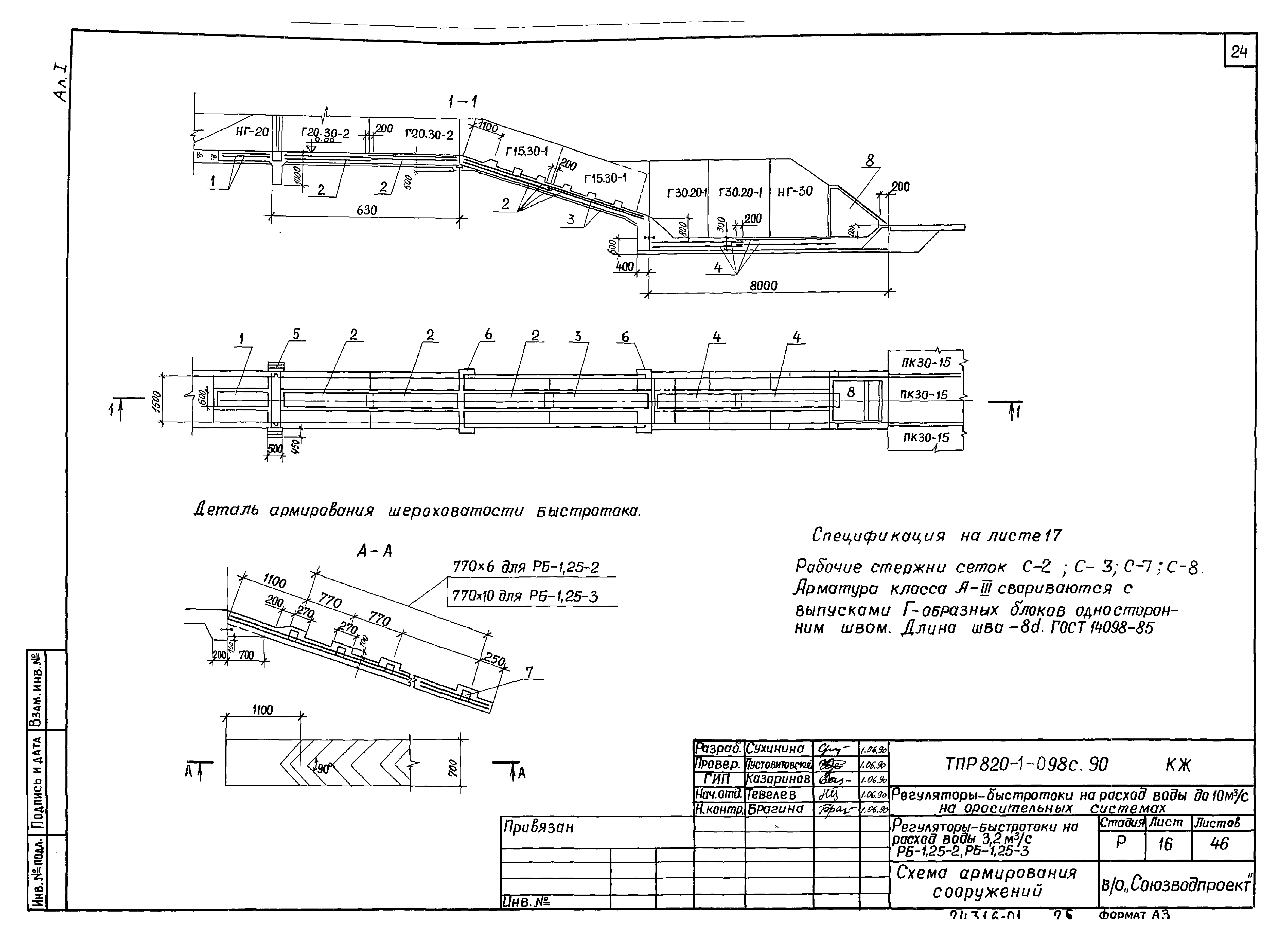 Типовые проектные решения 820-1-098с.90