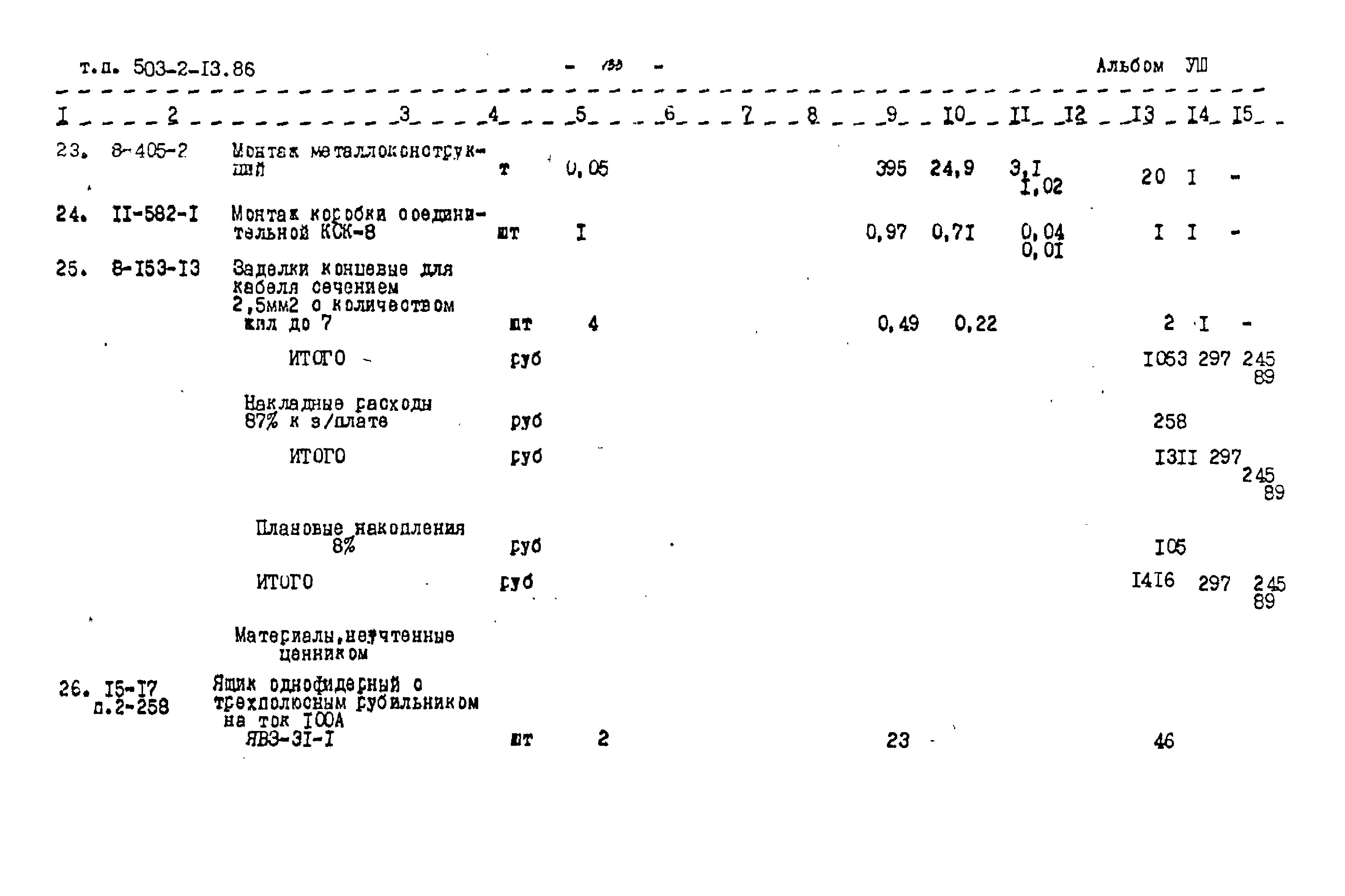Типовой проект 503-2-13.86