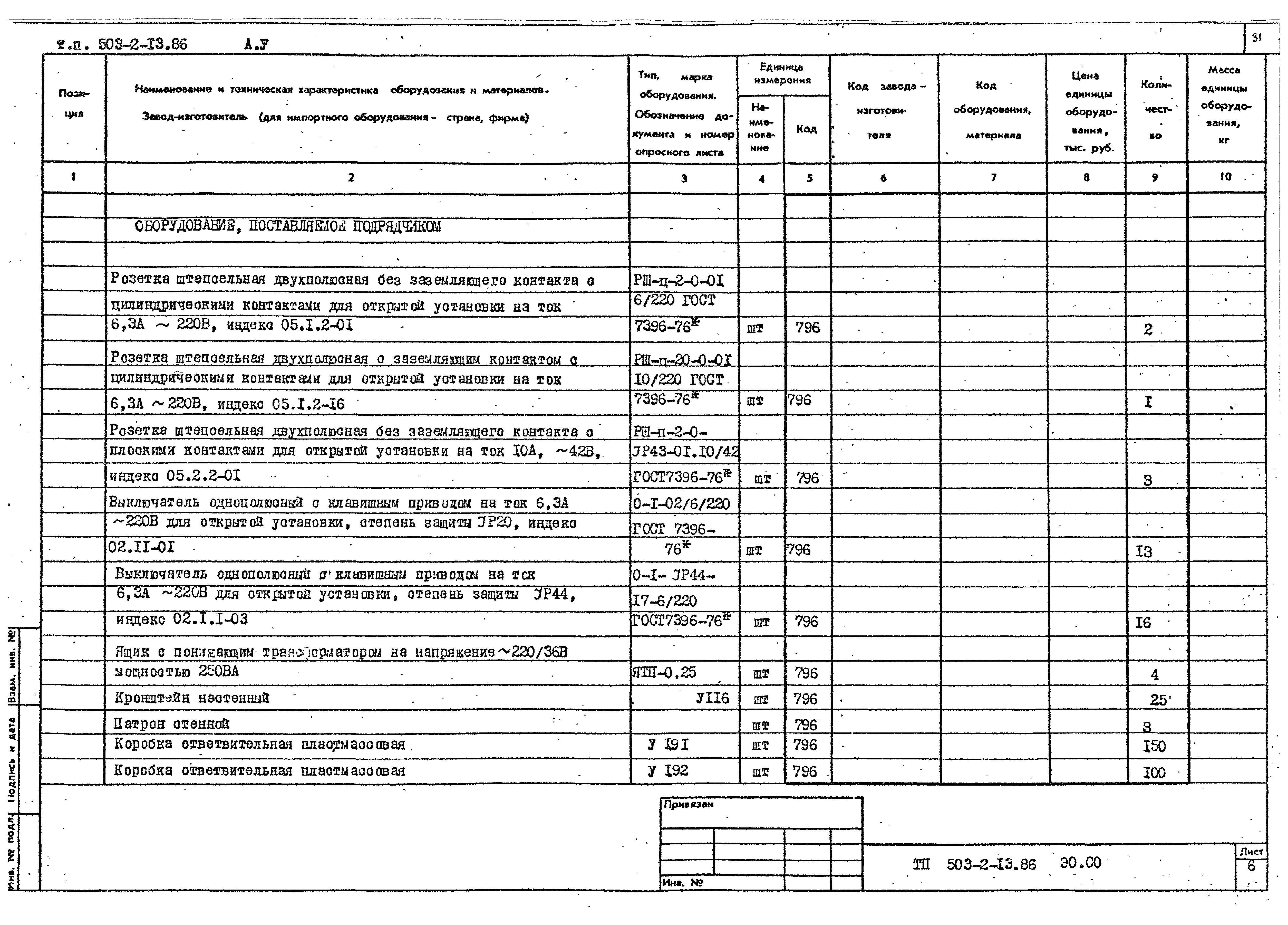 Типовой проект 503-2-13.86