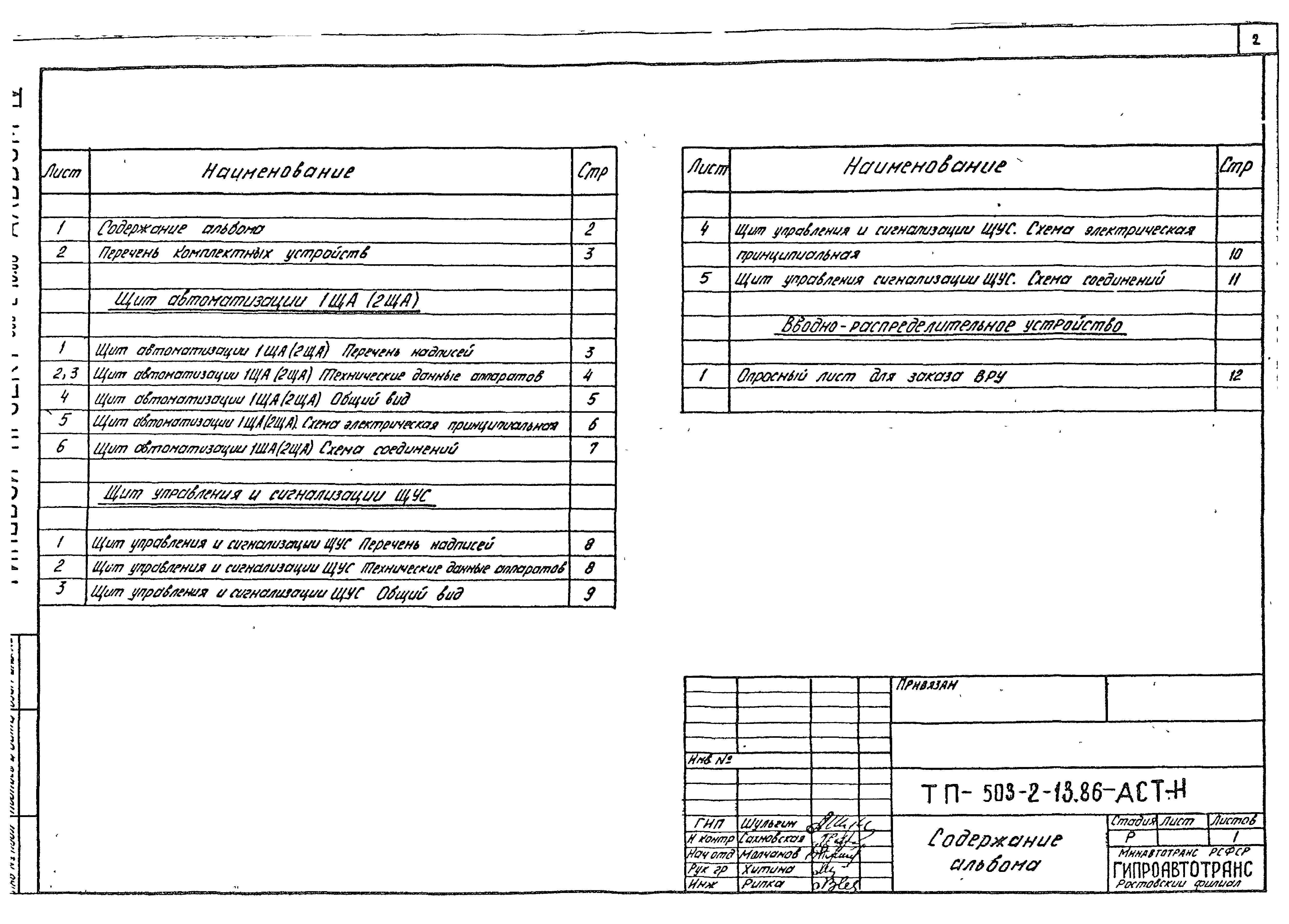 Типовой проект 503-2-13.86