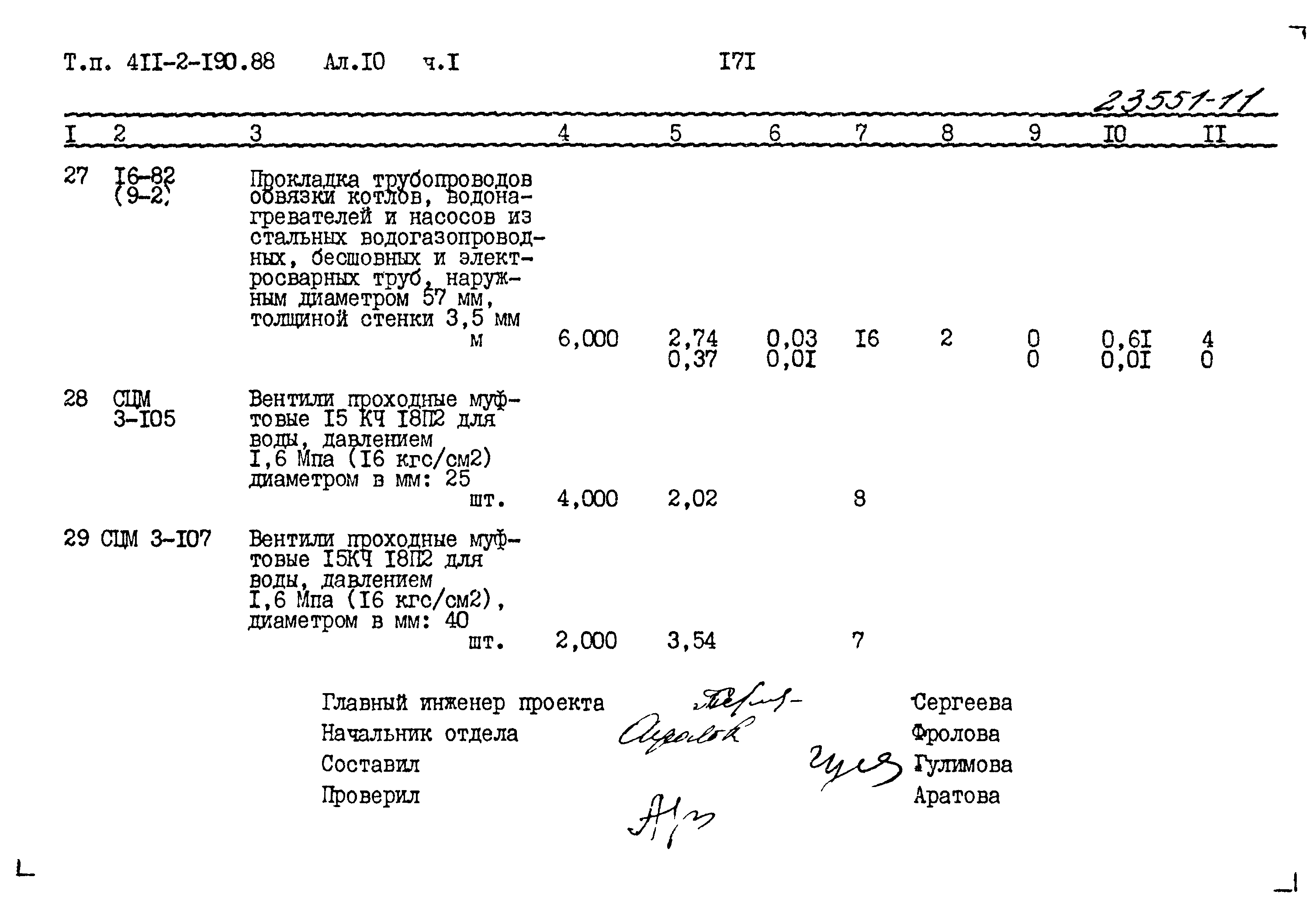 Типовой проект 411-2-190.88