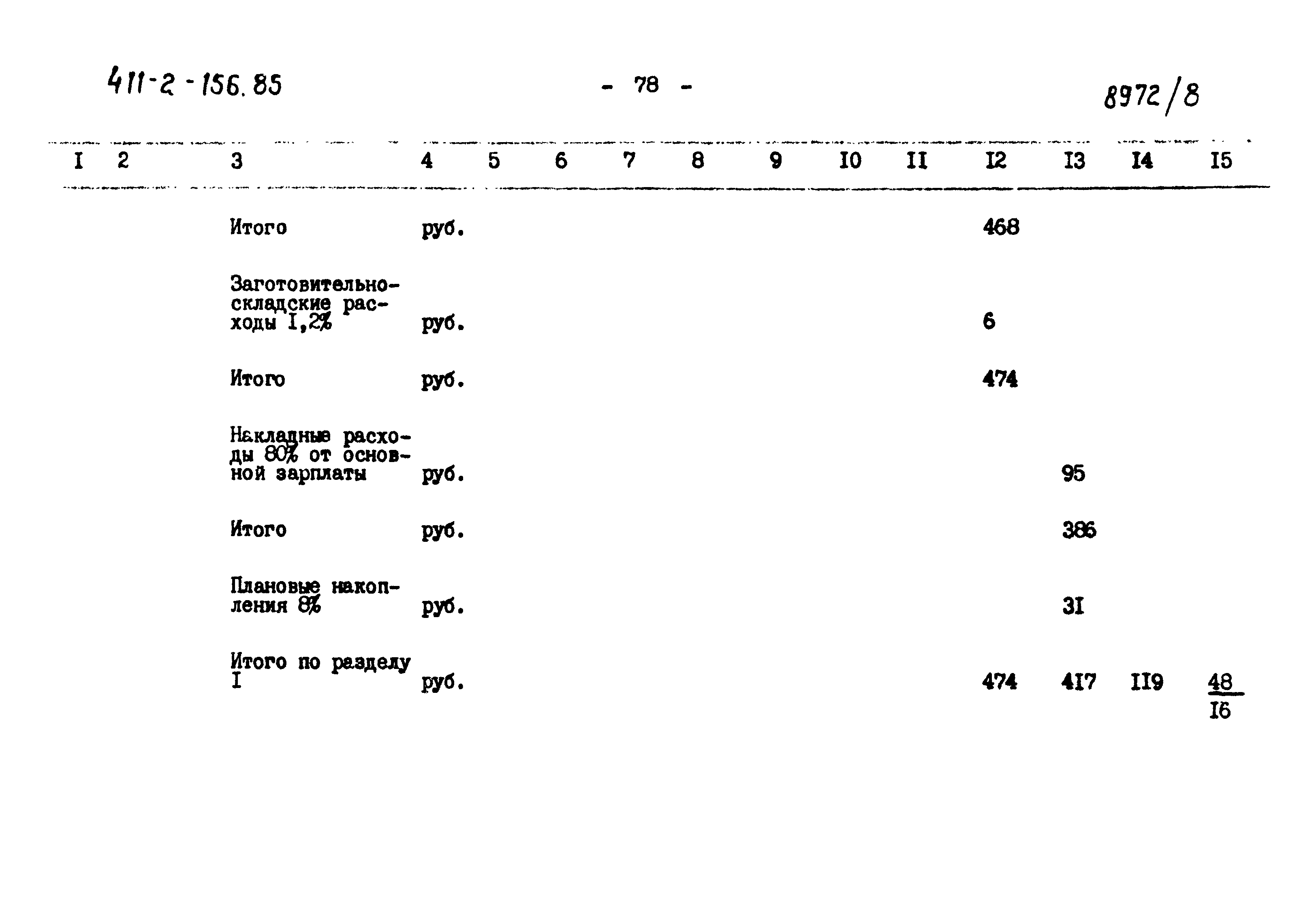 Типовой проект 411-2-156.85