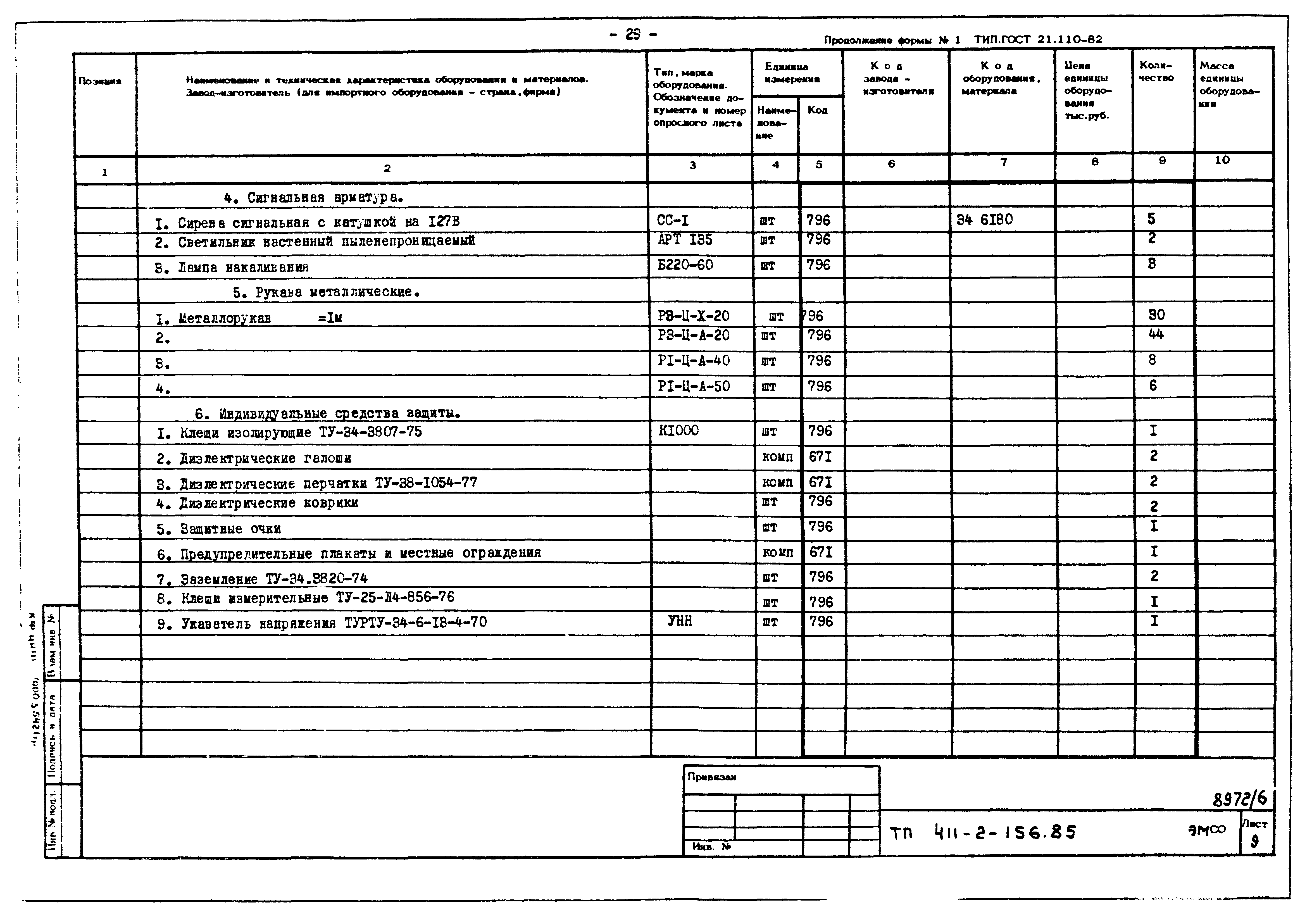 Типовой проект 411-2-156.85