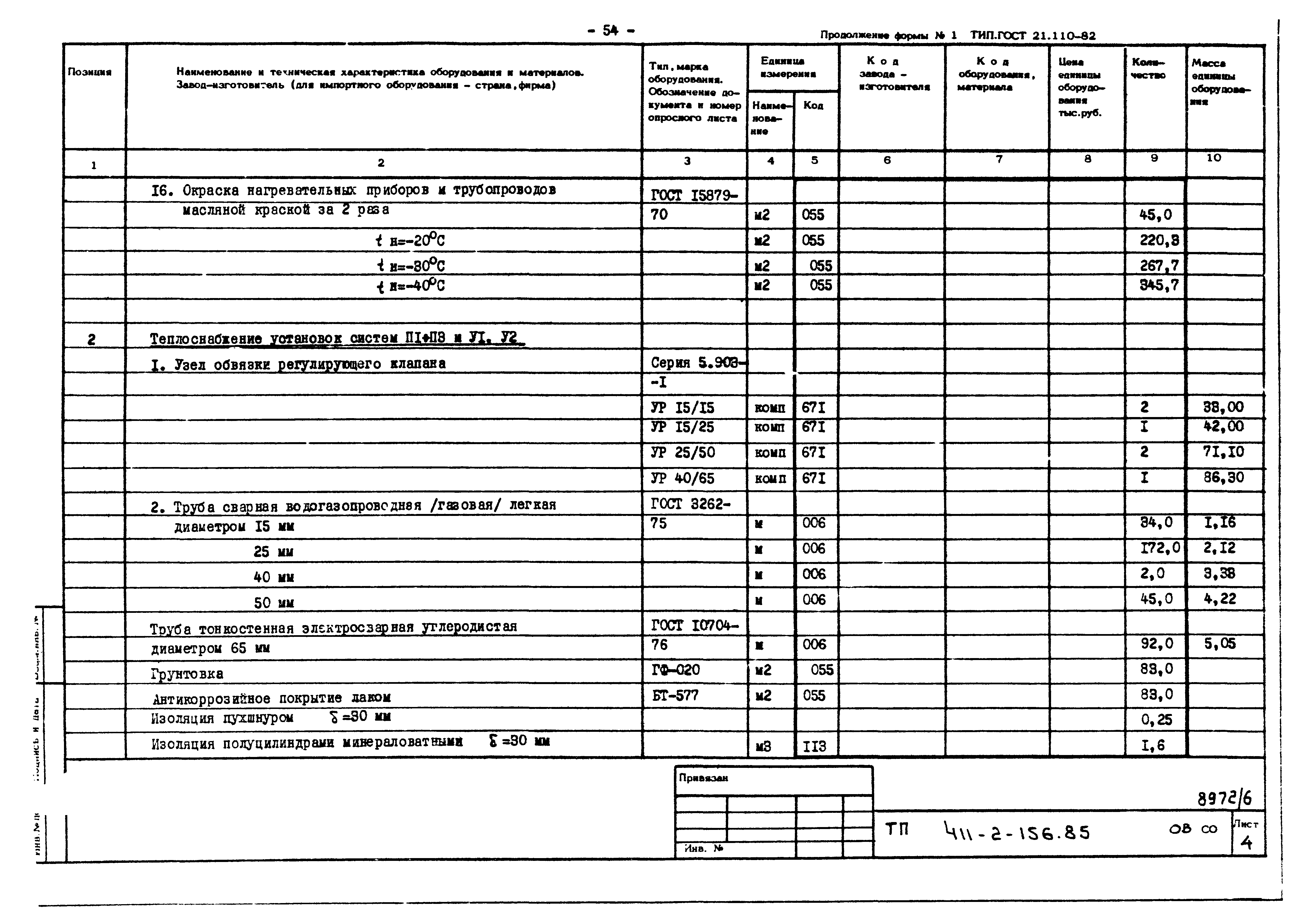 Типовой проект 411-2-156.85
