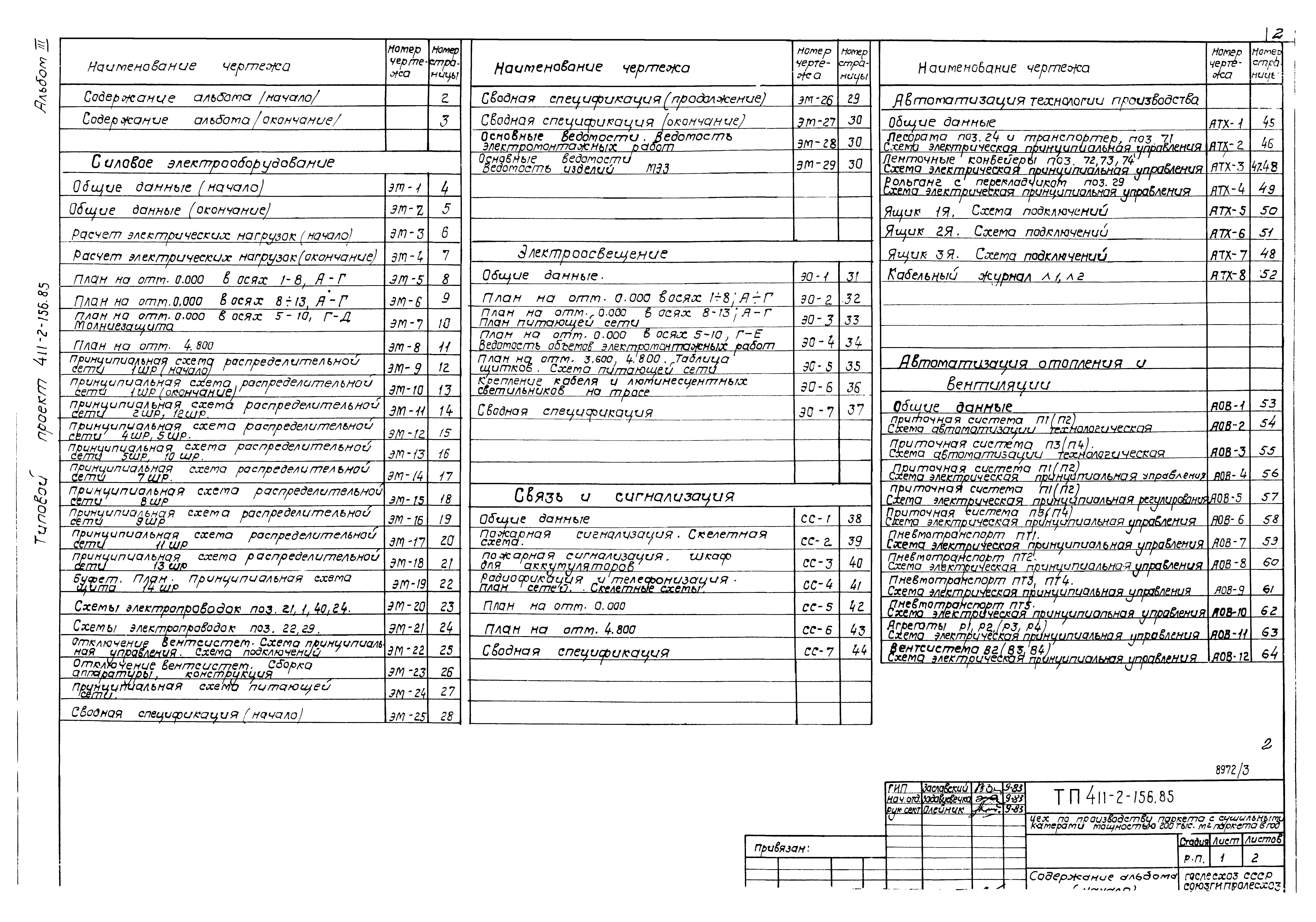 Типовой проект 411-2-156.85
