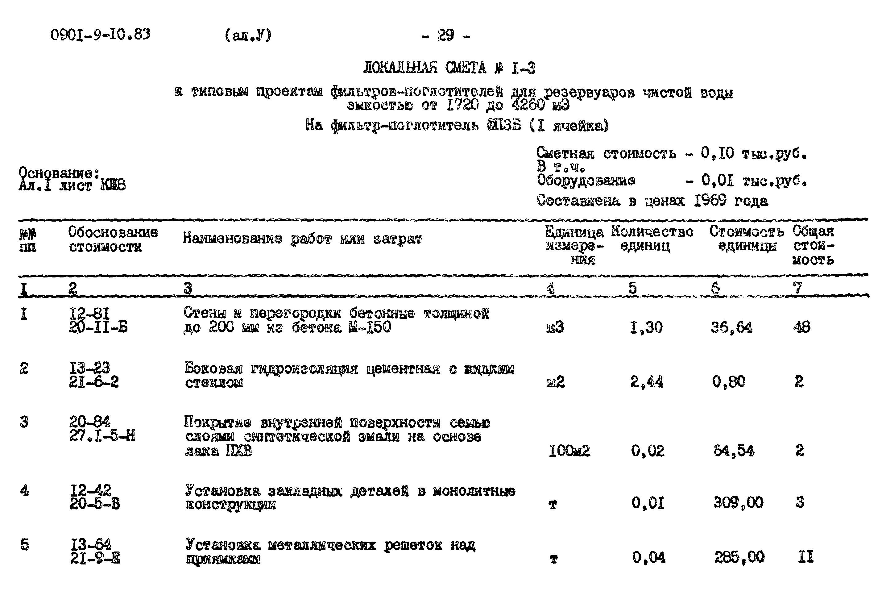 Типовой проект 0901-9-10.83