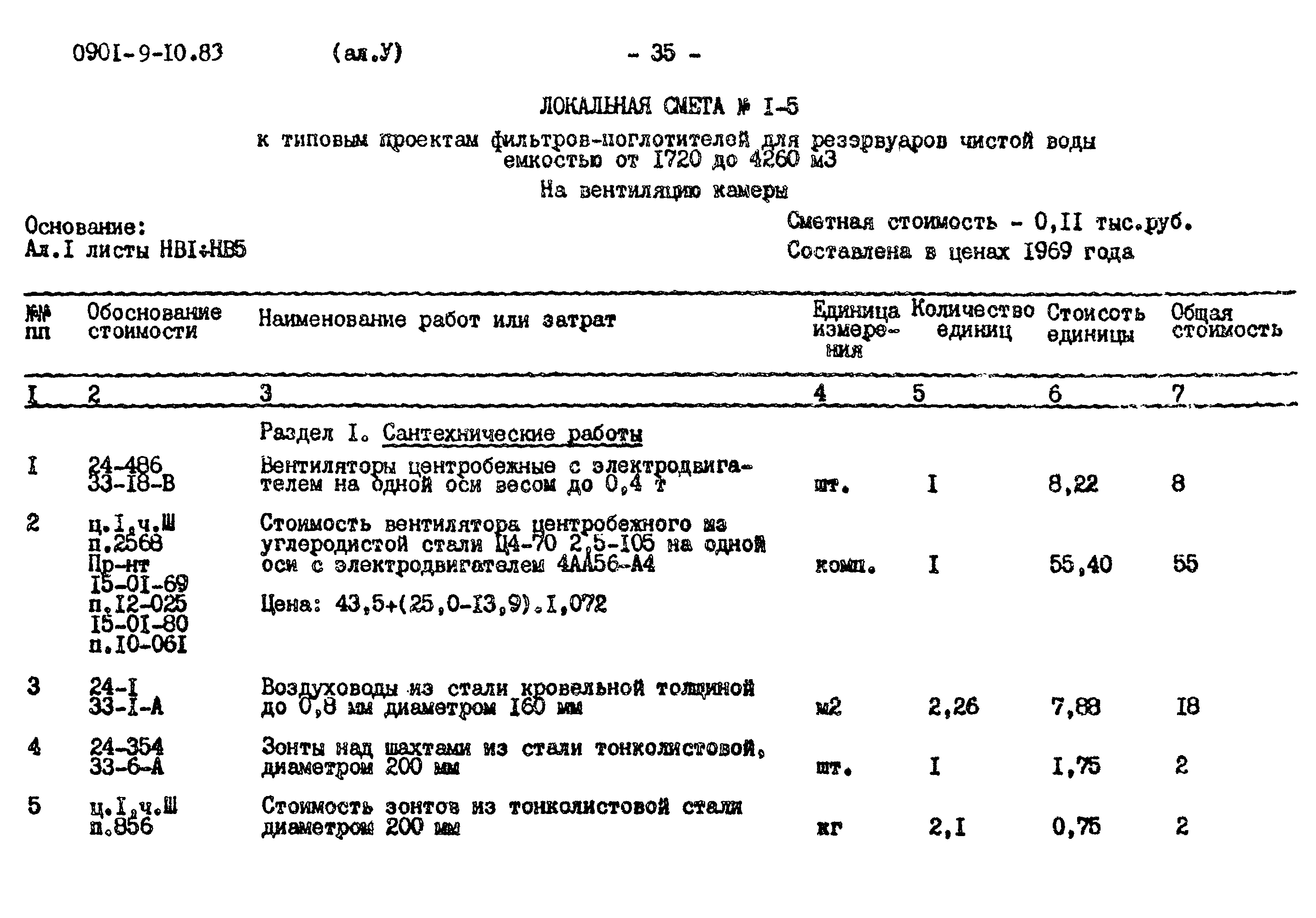 Типовой проект 0901-9-10.83