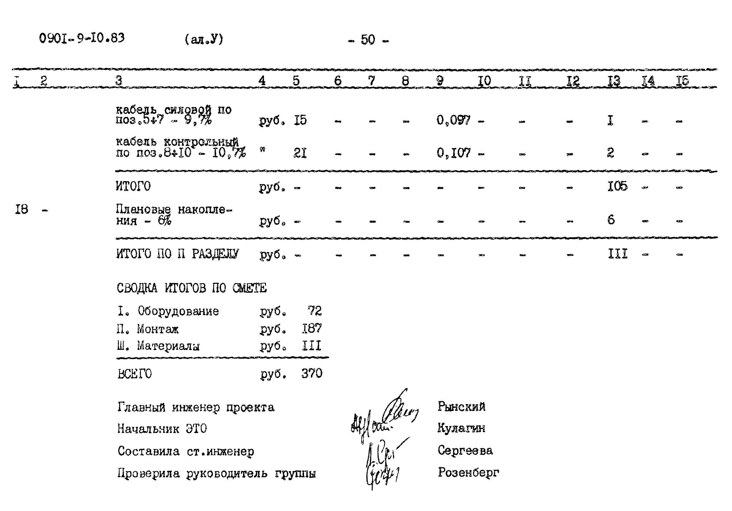 Типовой проект 0901-9-10.83