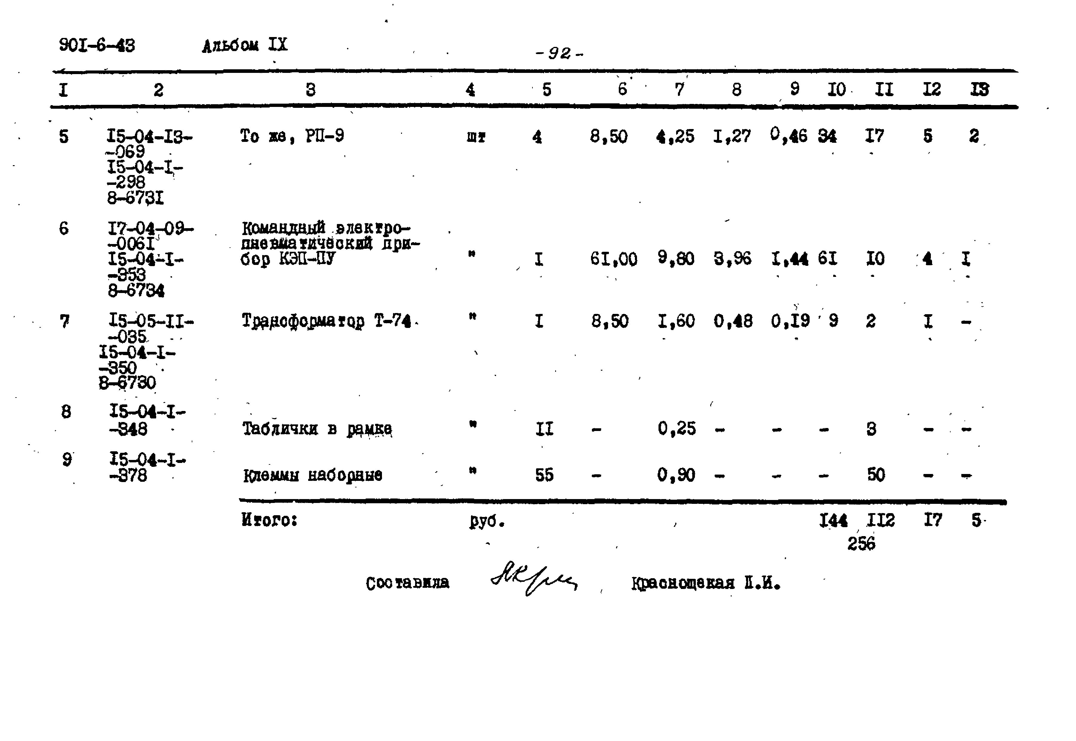 Типовой проект 901-6-43