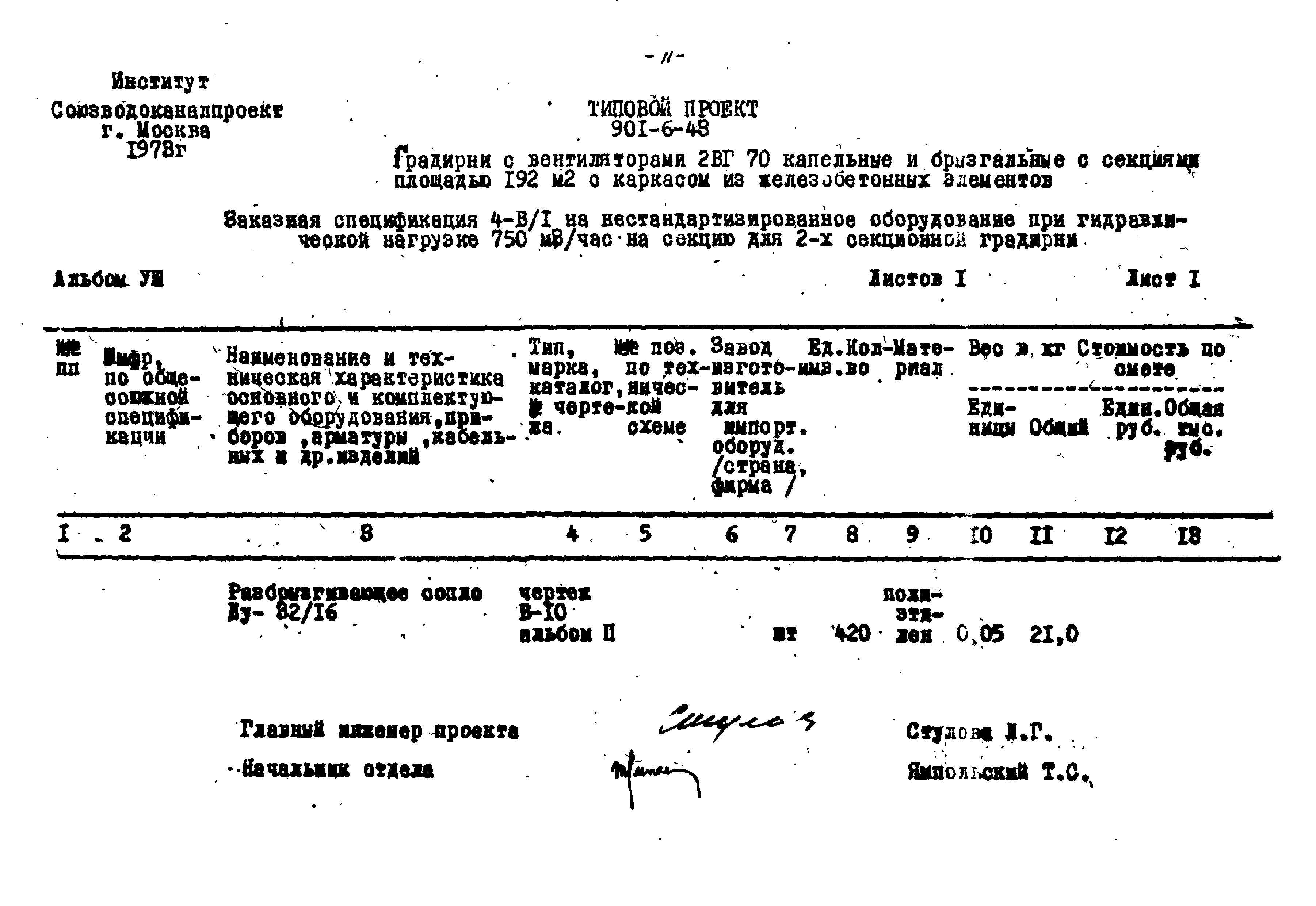 Типовой проект 901-6-43