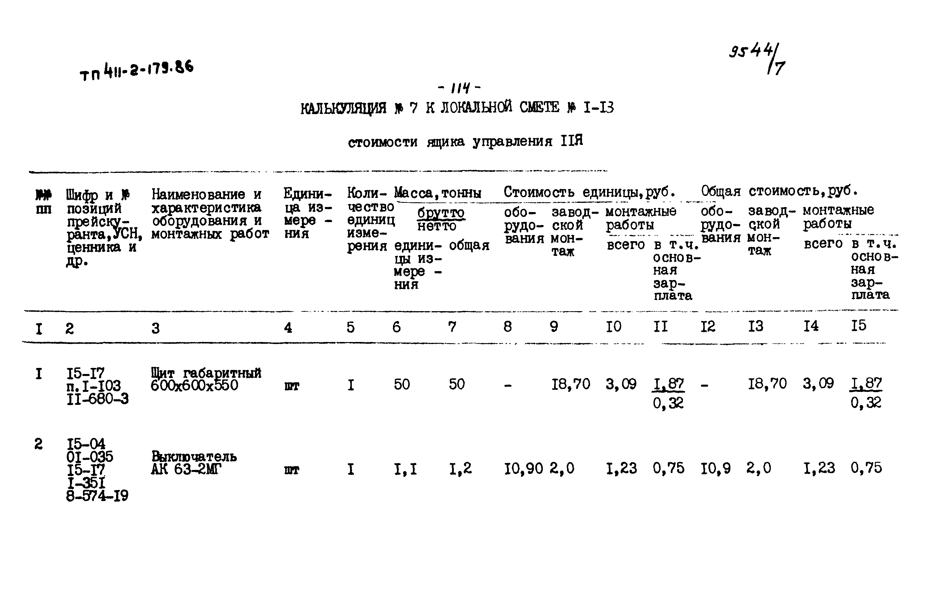 Типовой проект 411-2-179.86