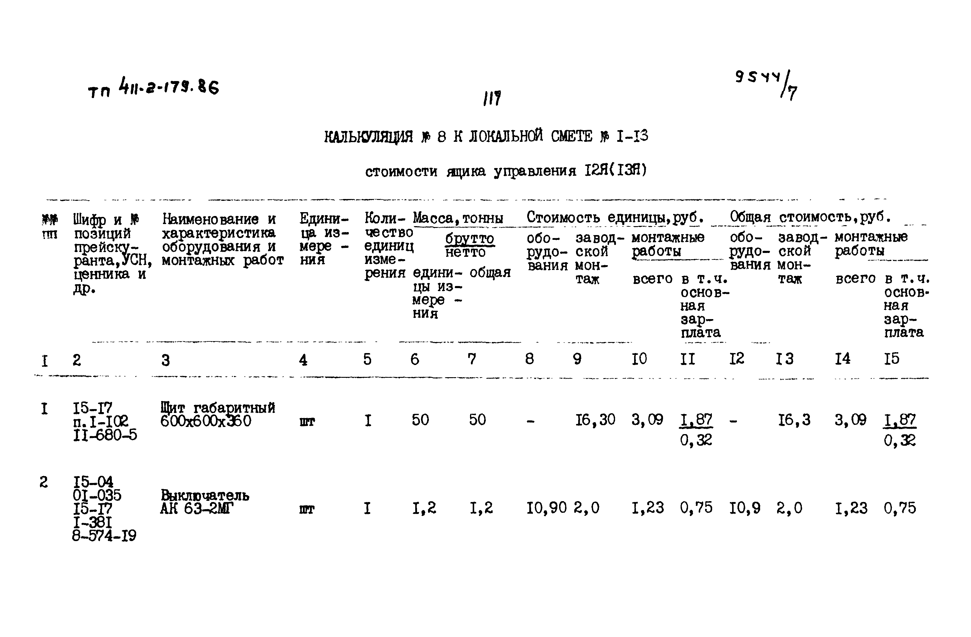 Типовой проект 411-2-179.86