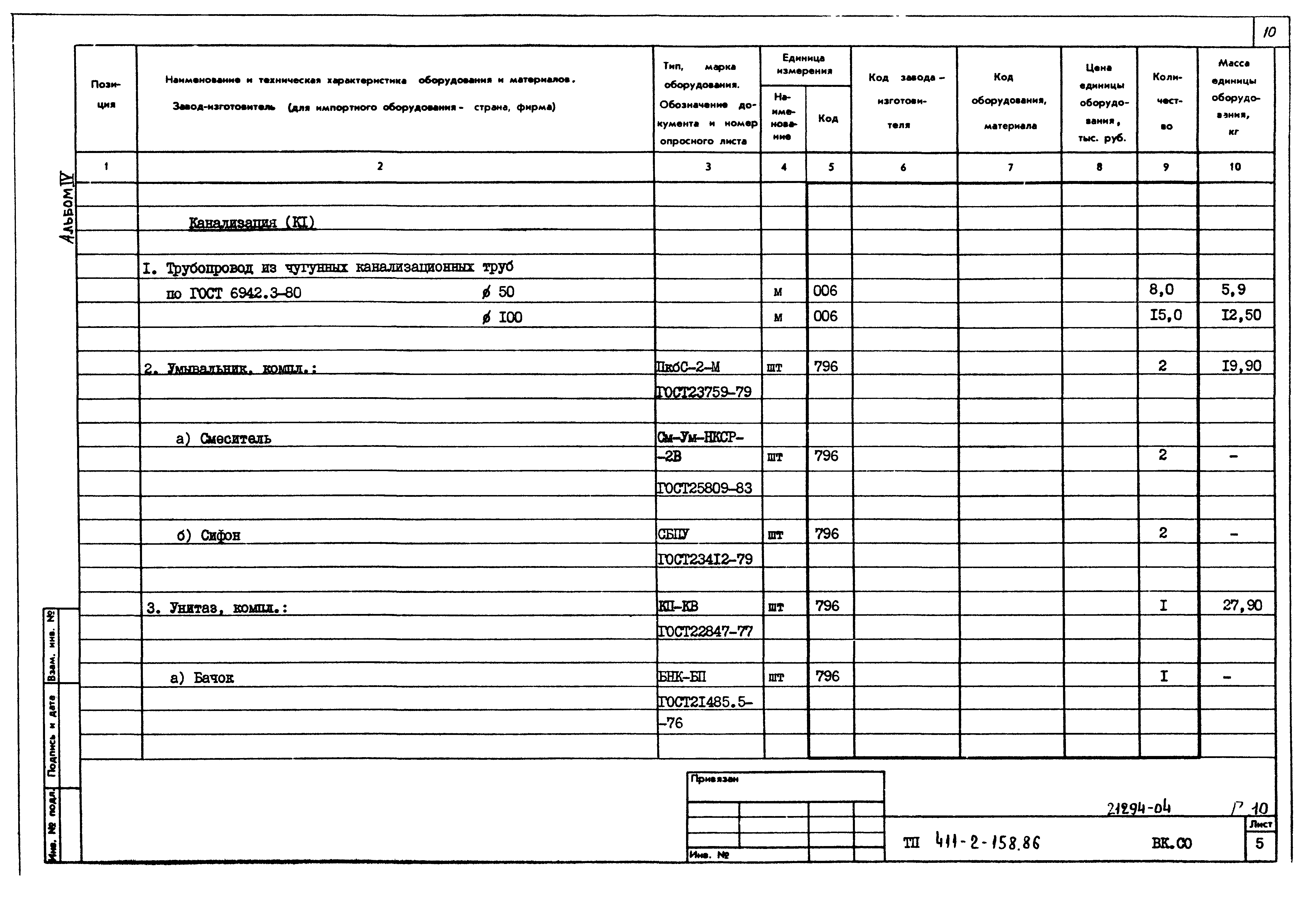 Типовой проект 411-2-158.86