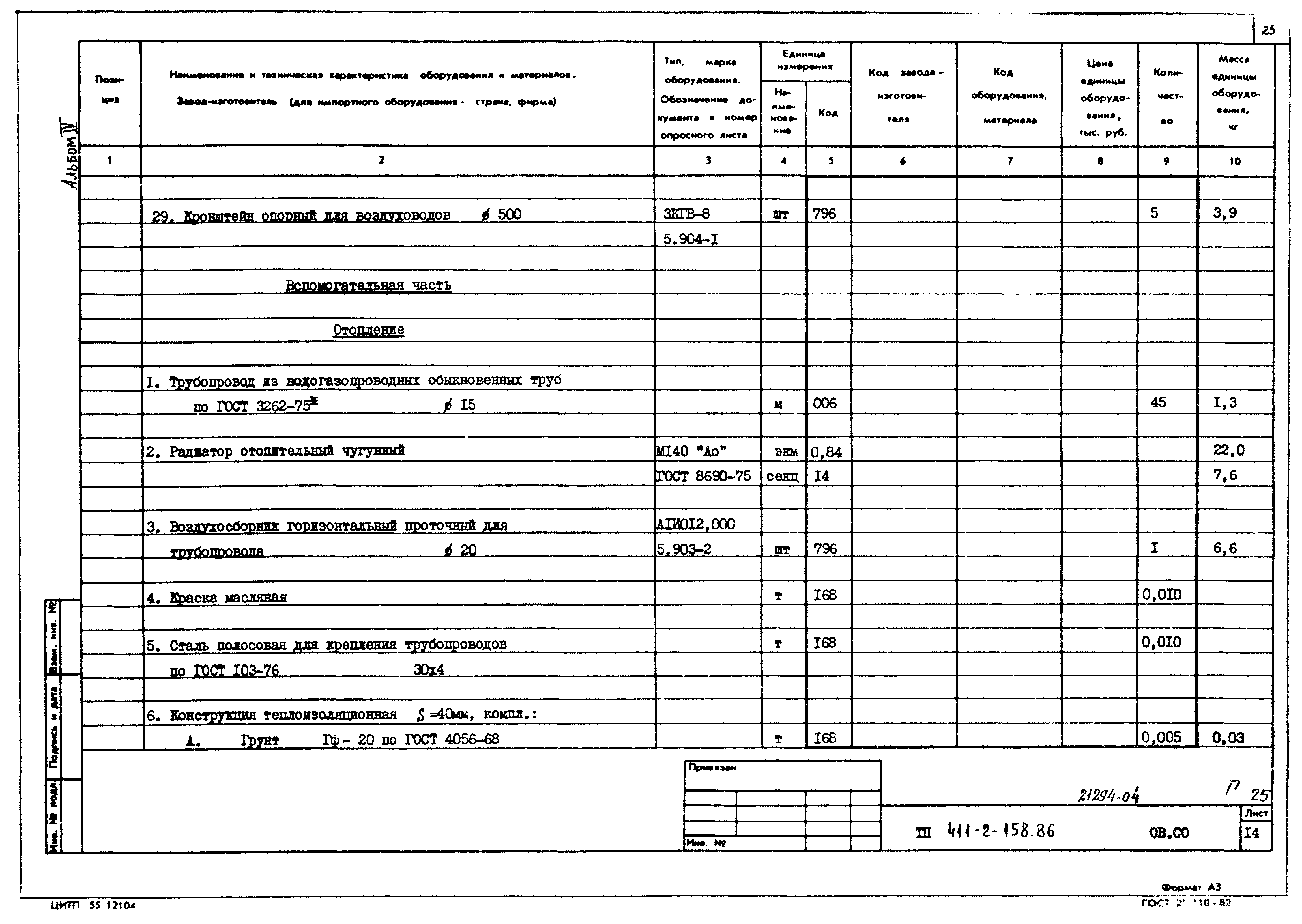 Типовой проект 411-2-158.86