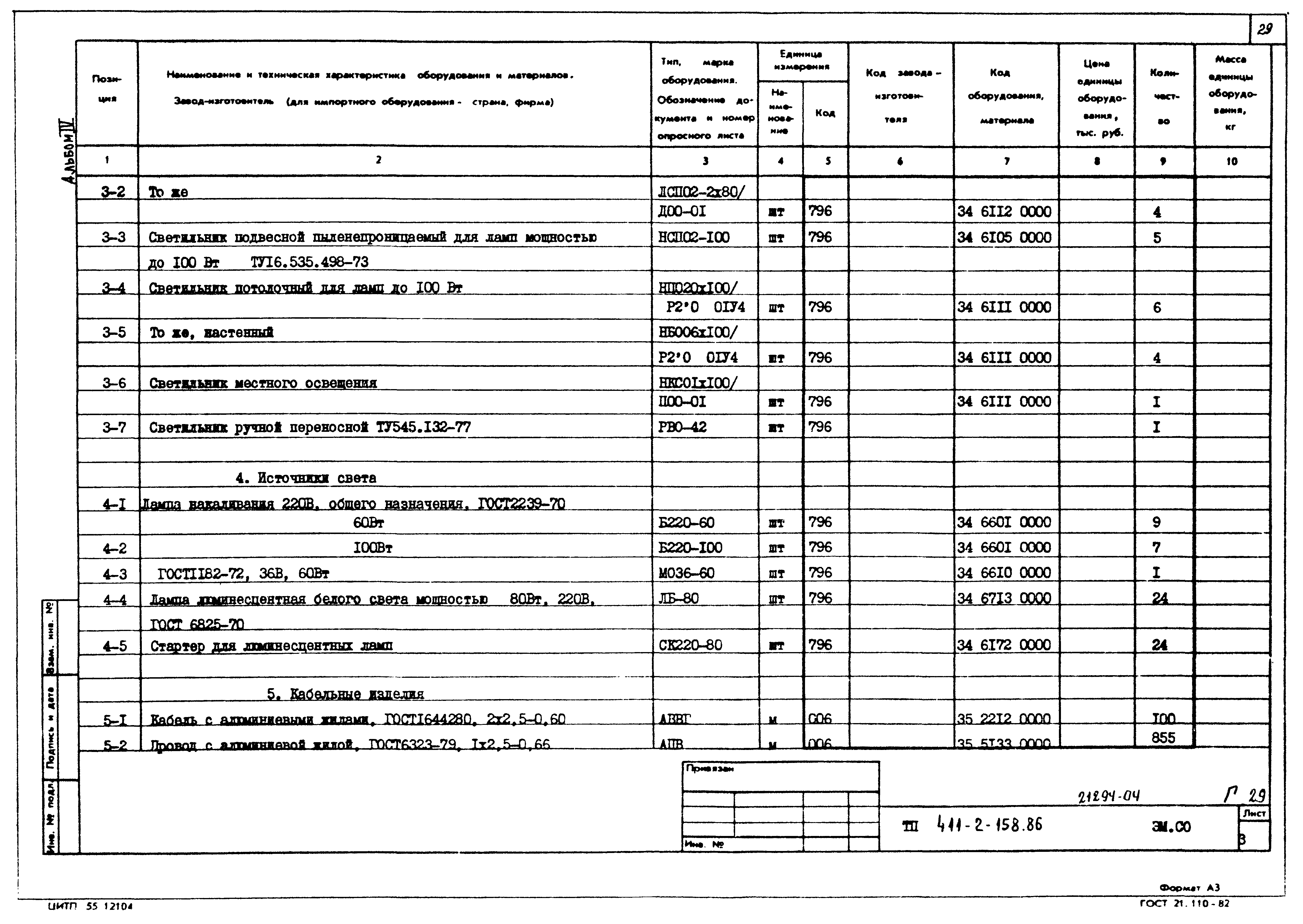 Типовой проект 411-2-158.86