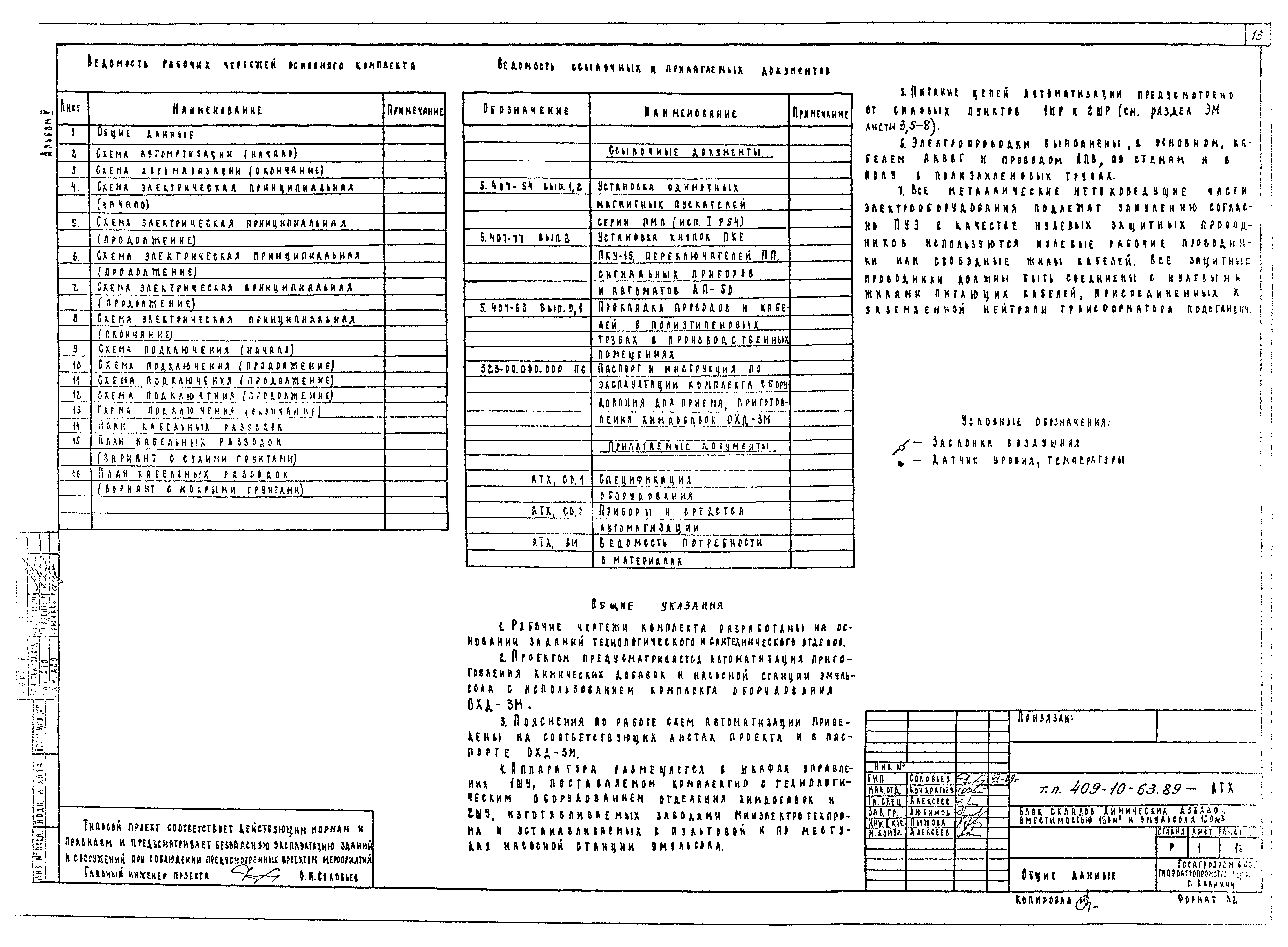 Типовой проект 409-10-63.89