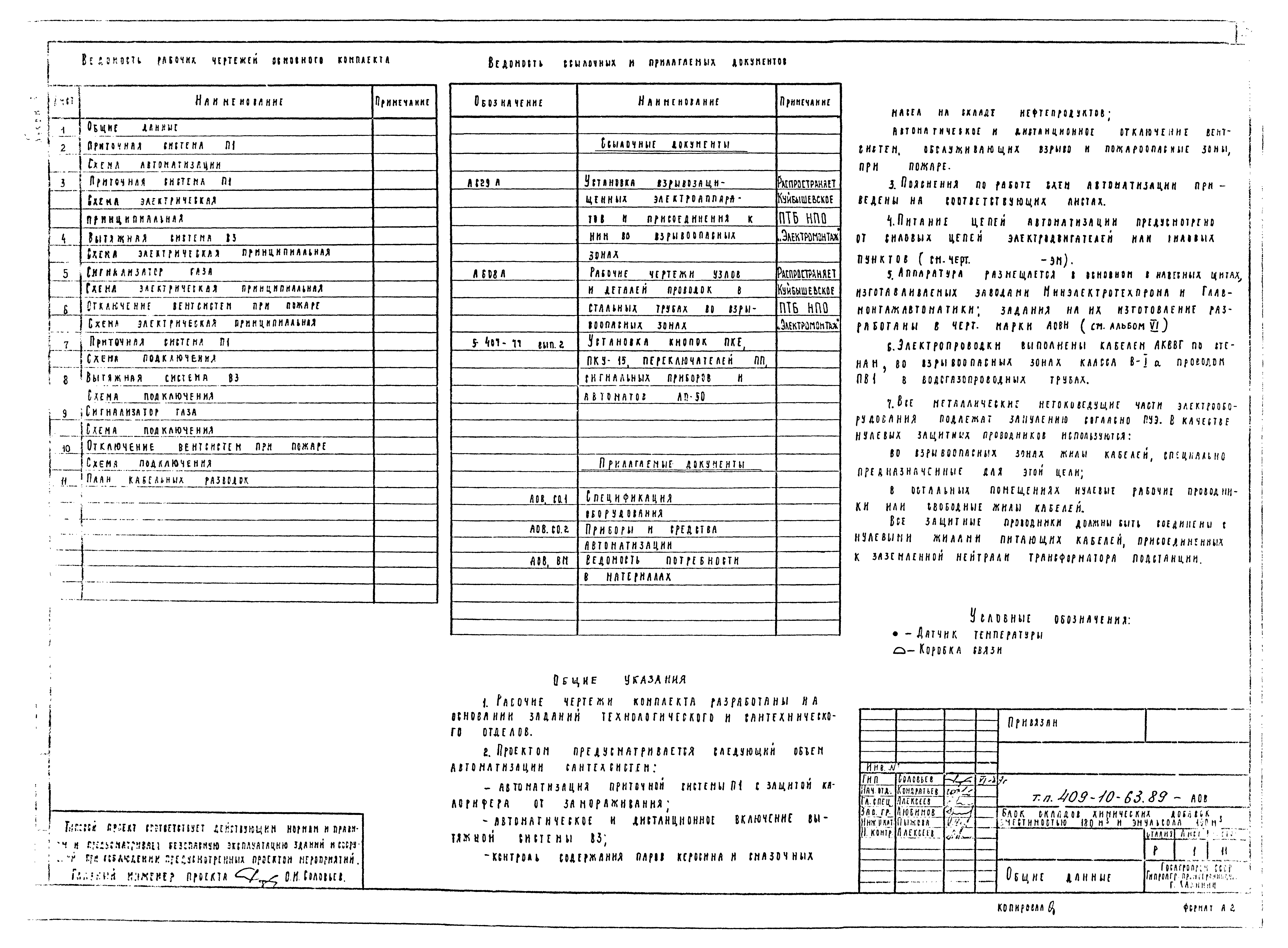 Типовой проект 409-10-63.89