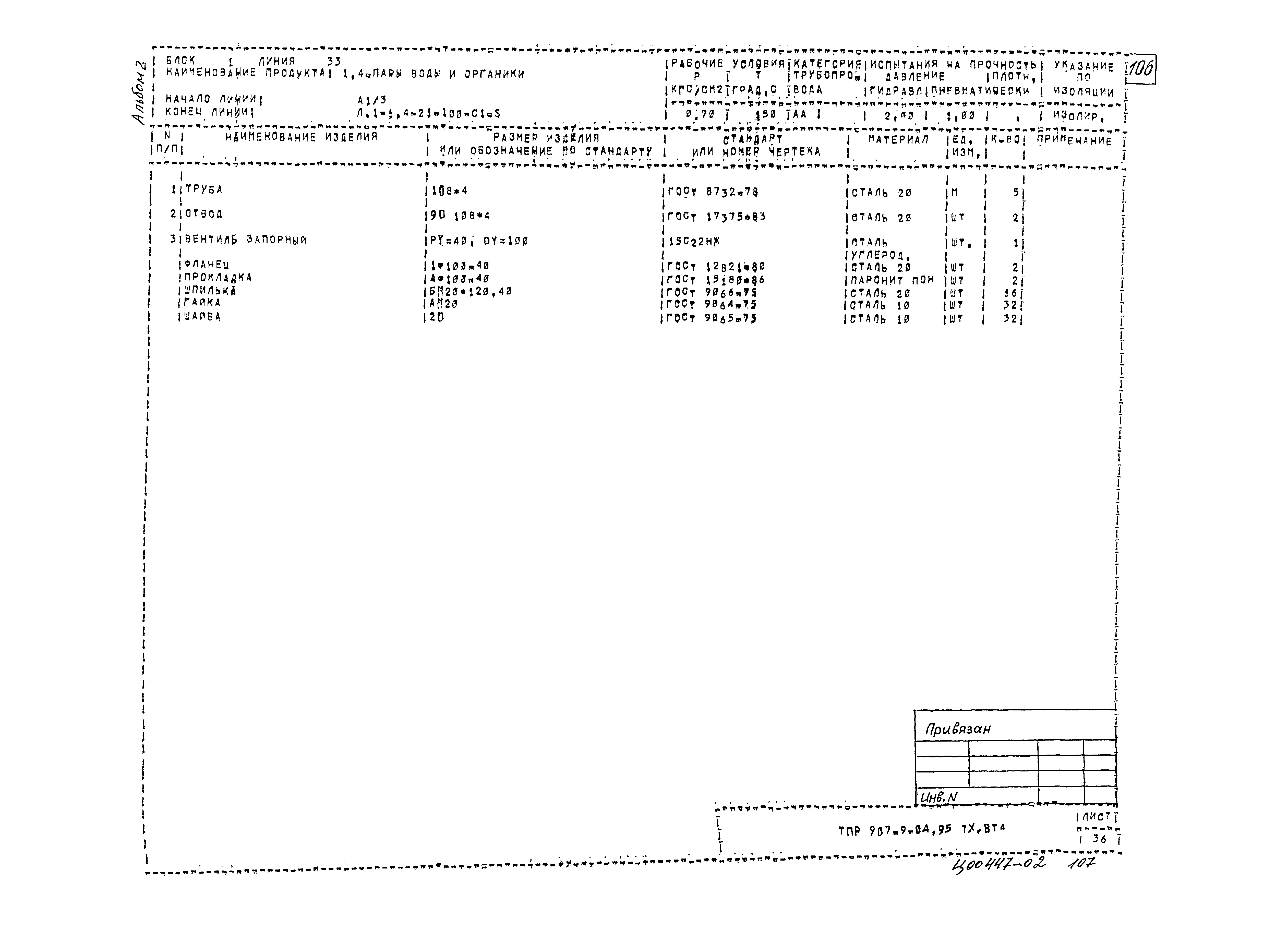Типовые проектные решения 907-9-04.95