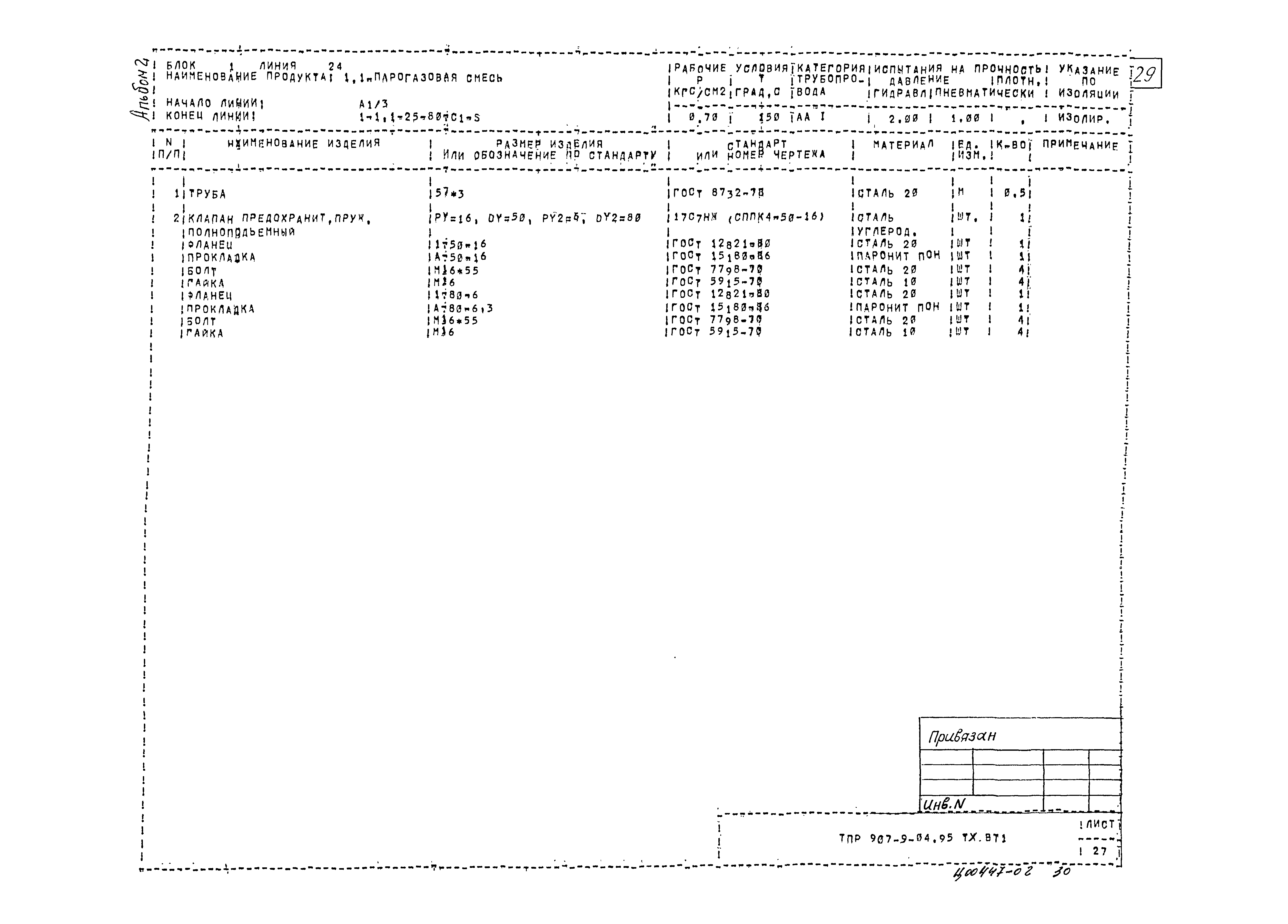 Типовые проектные решения 907-9-04.95