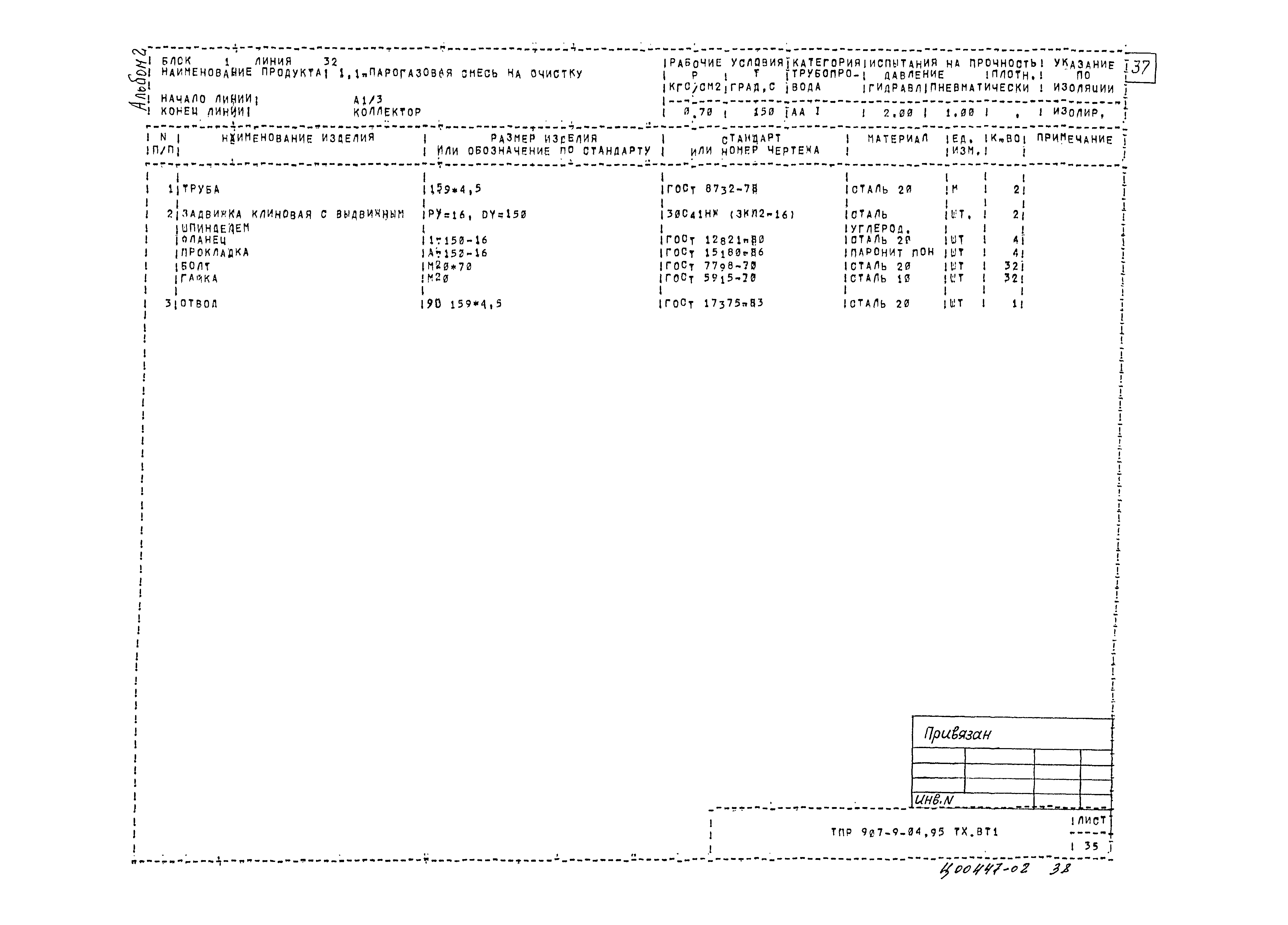 Типовые проектные решения 907-9-04.95