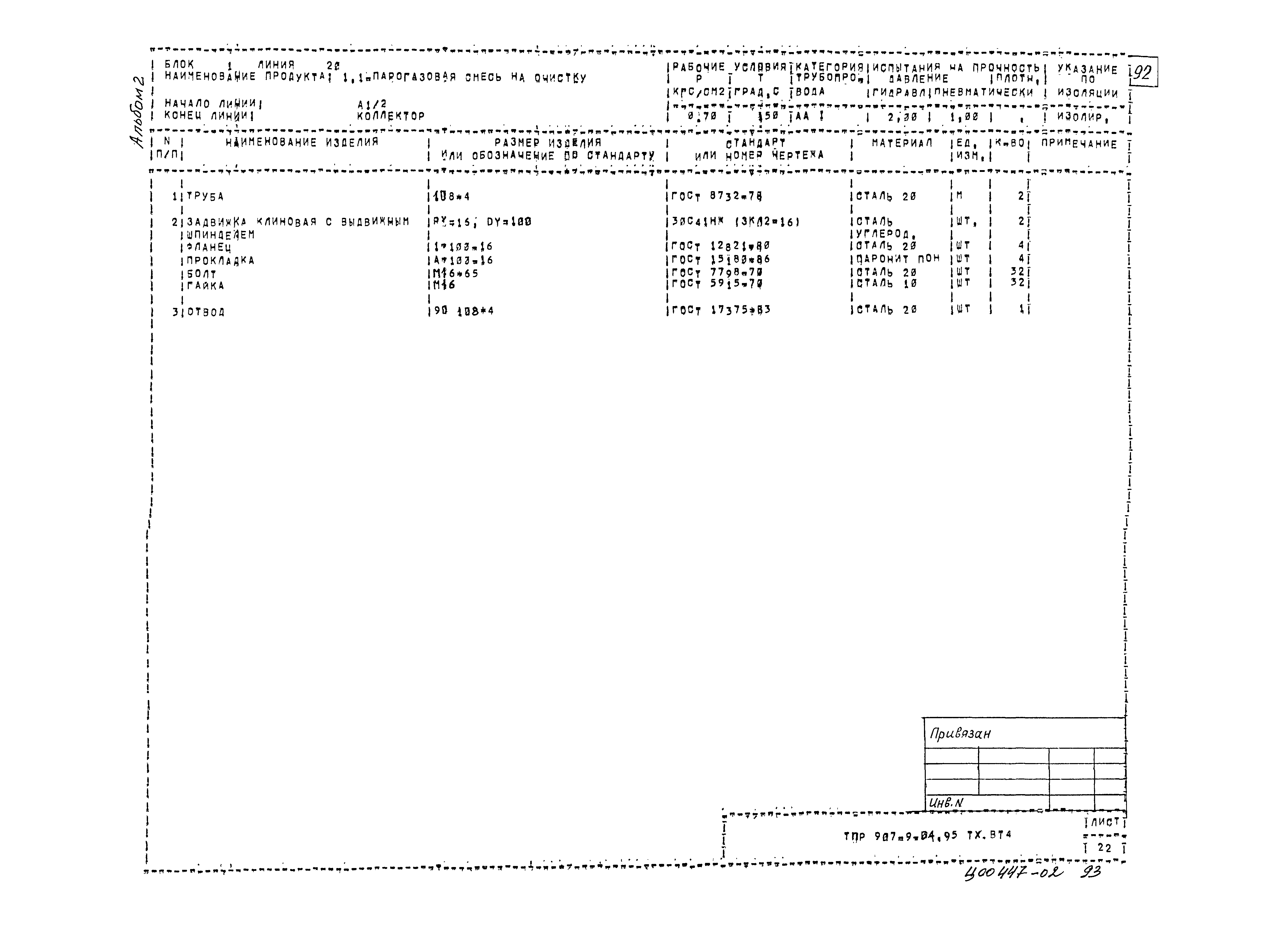 Типовые проектные решения 907-9-04.95