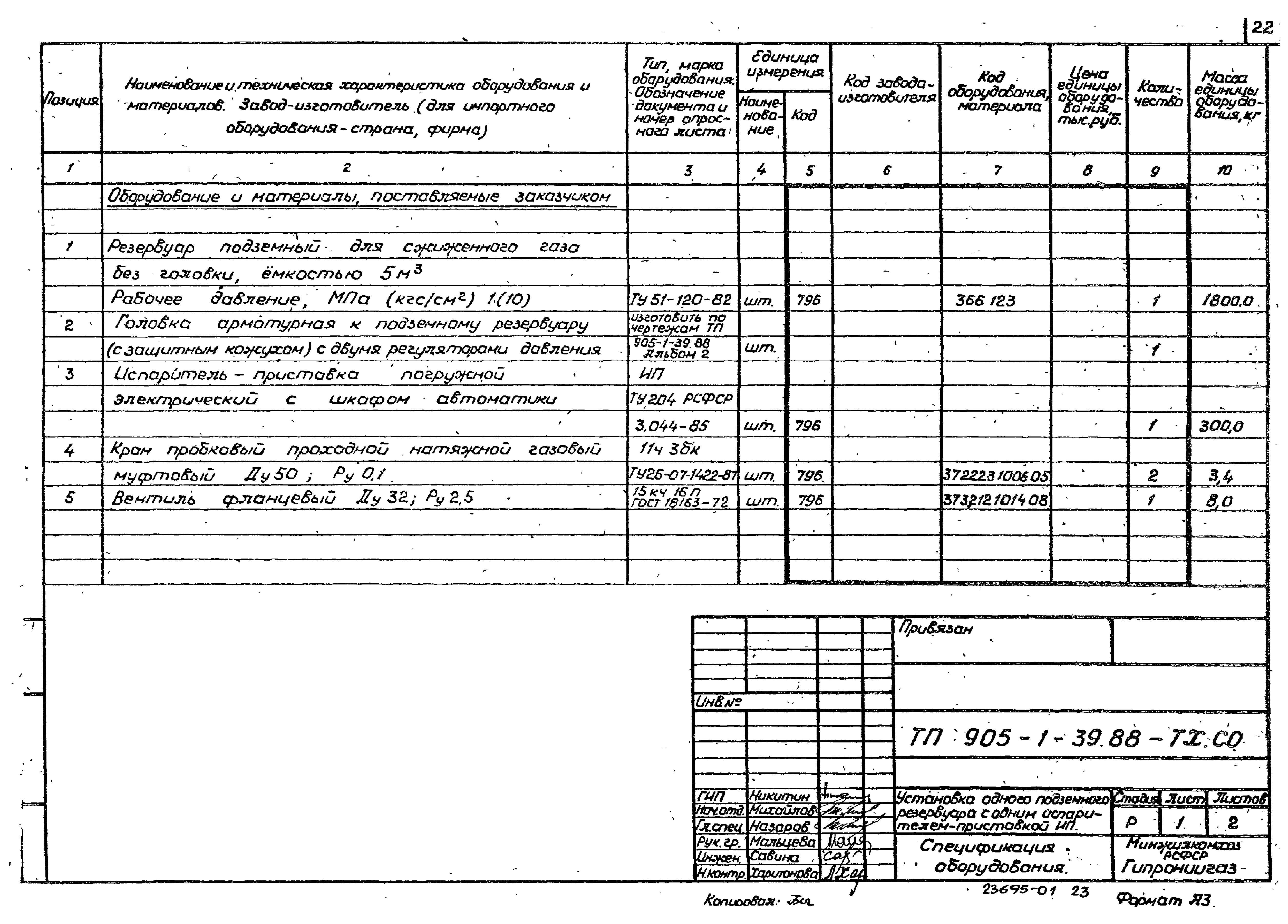 Типовой проект 905-1-39.88