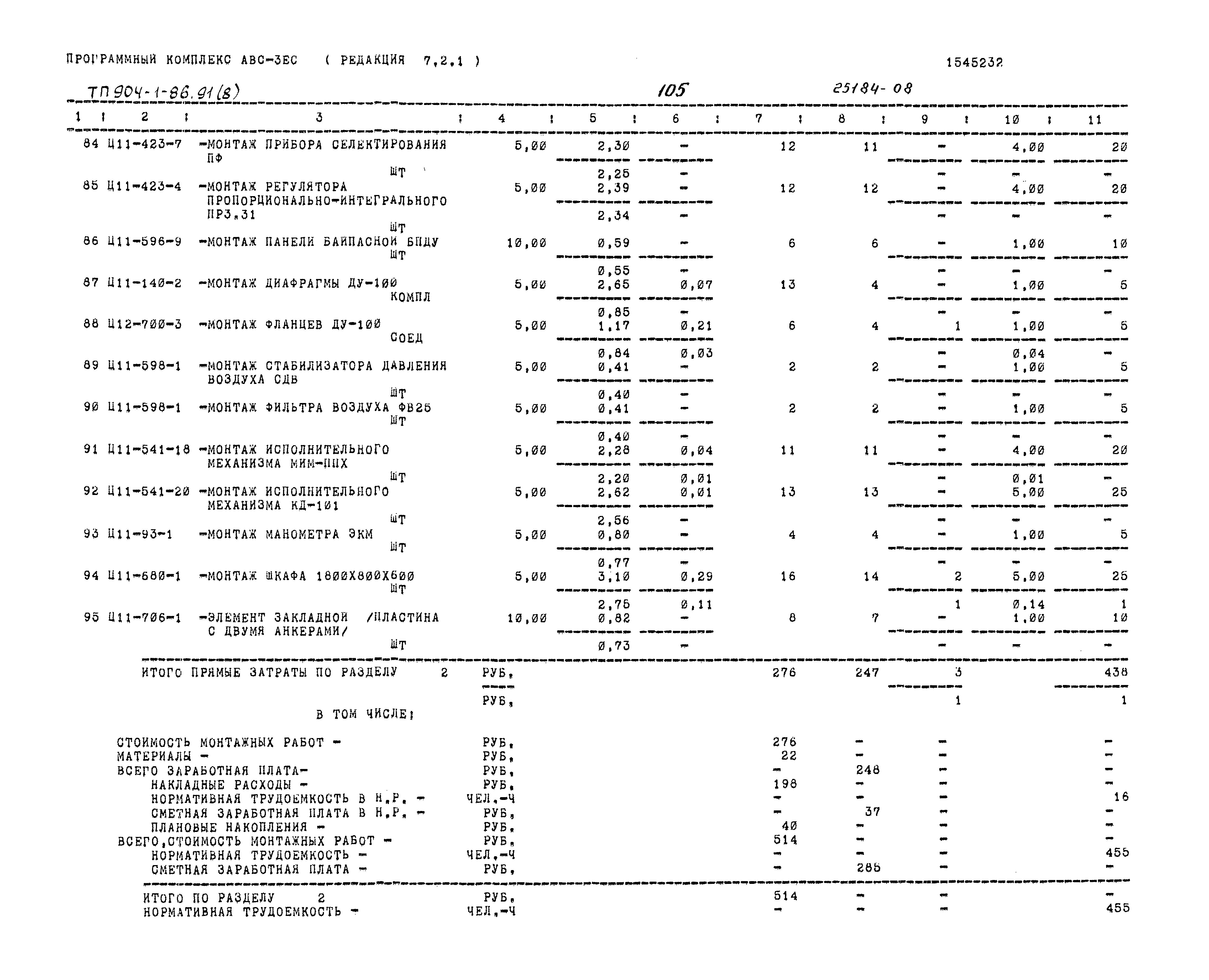 Типовой проект 904-1-86.91