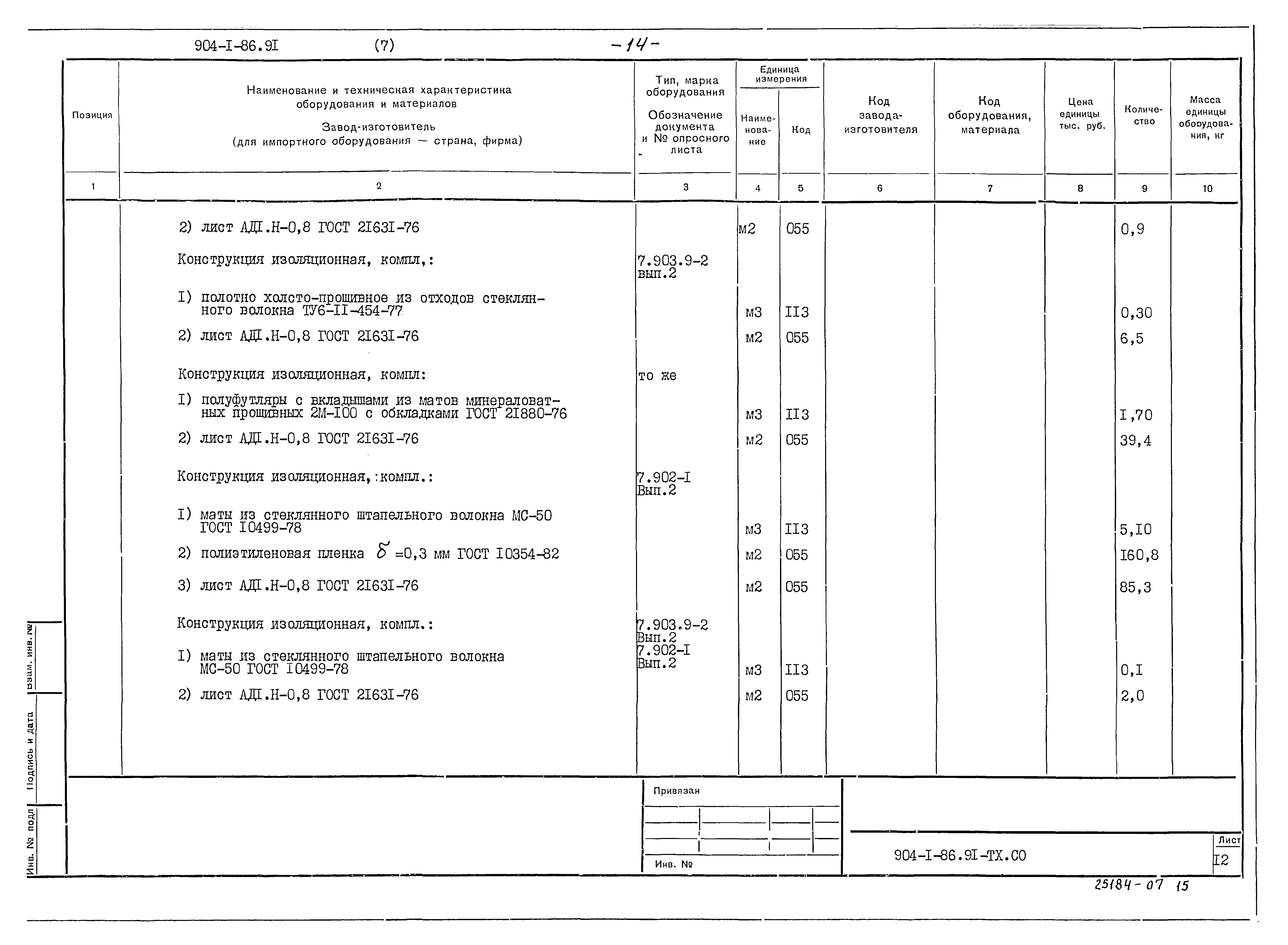 Типовой проект 904-1-86.91