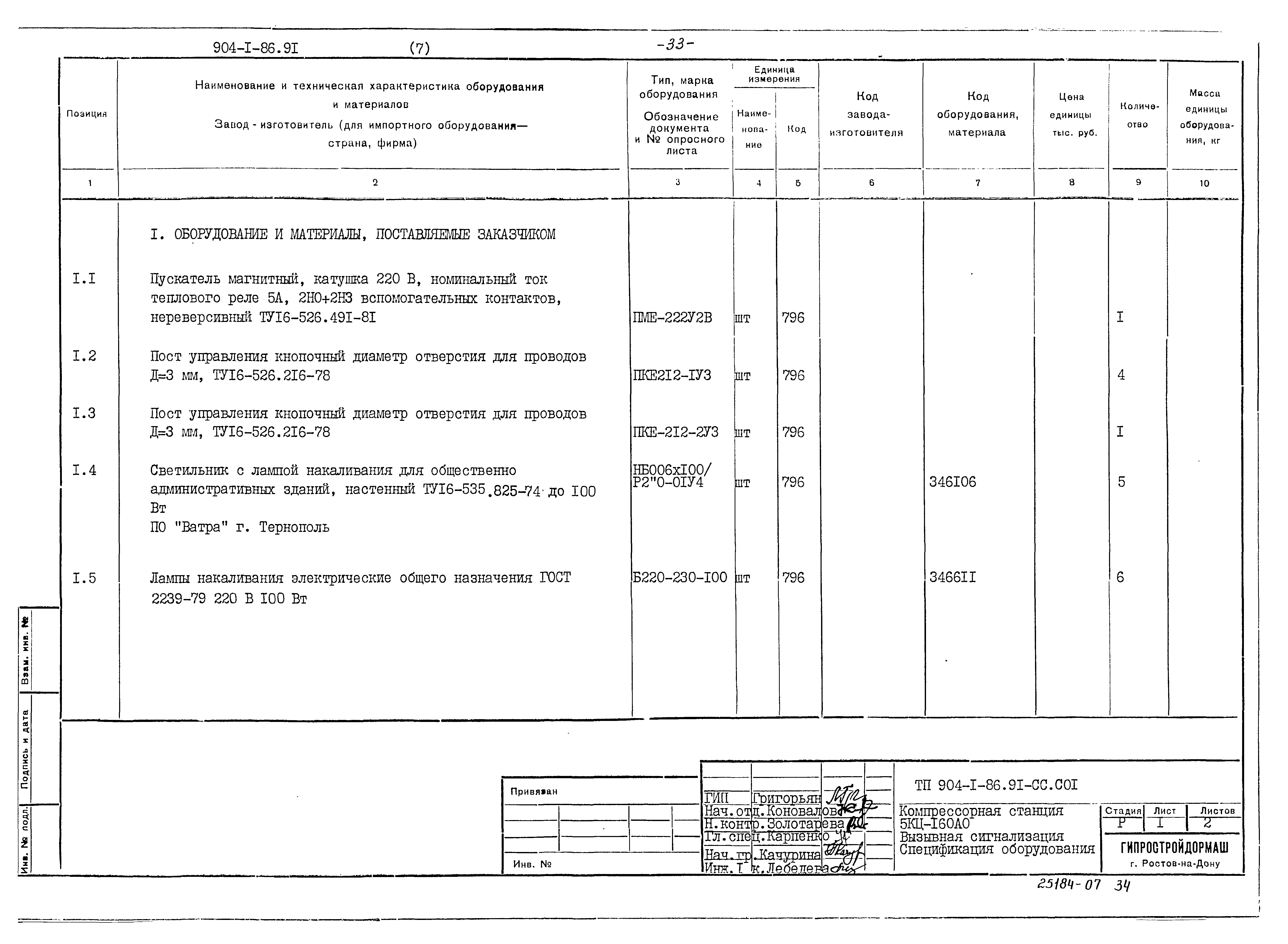 Типовой проект 904-1-86.91