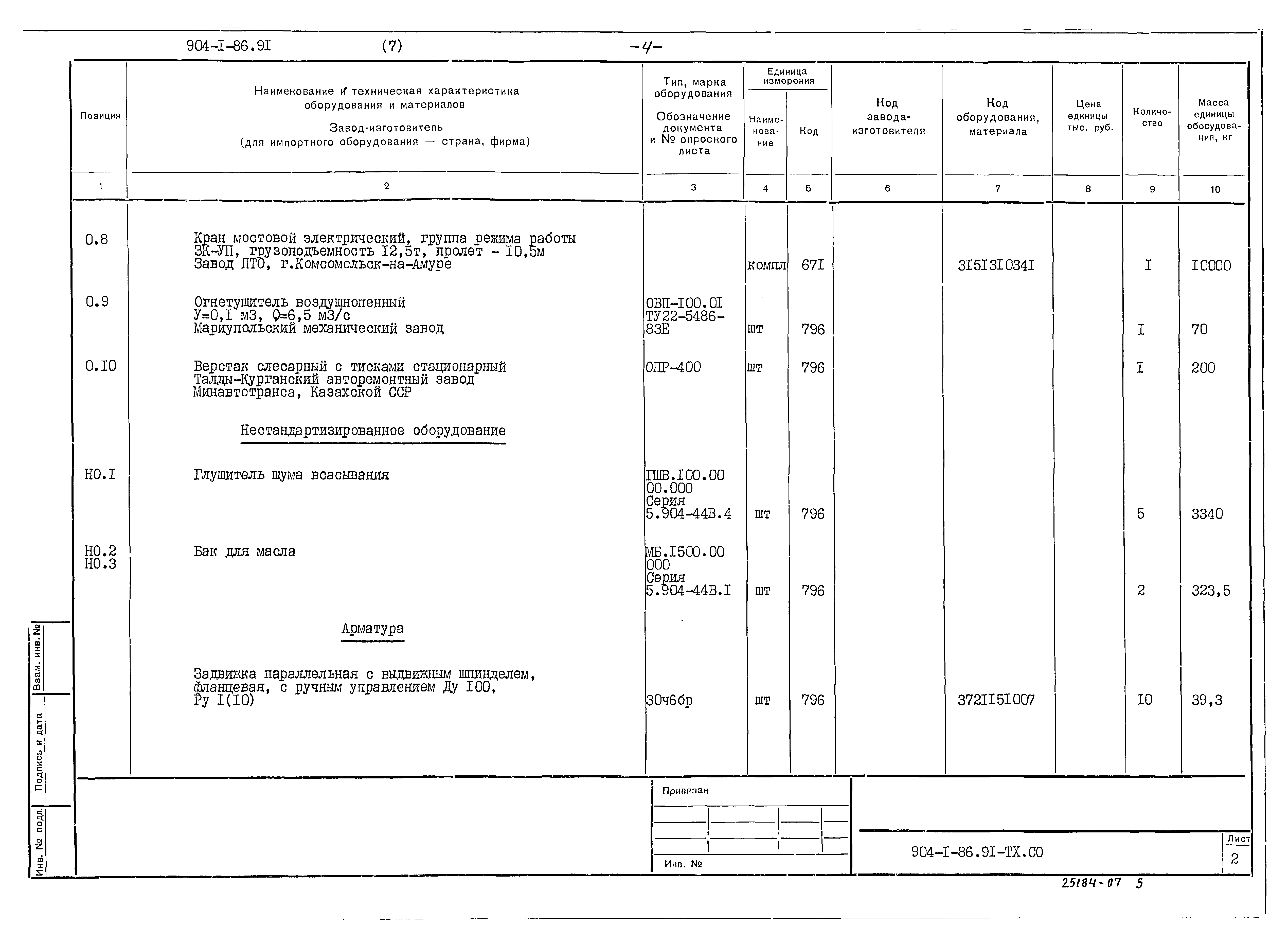 Типовой проект 904-1-86.91