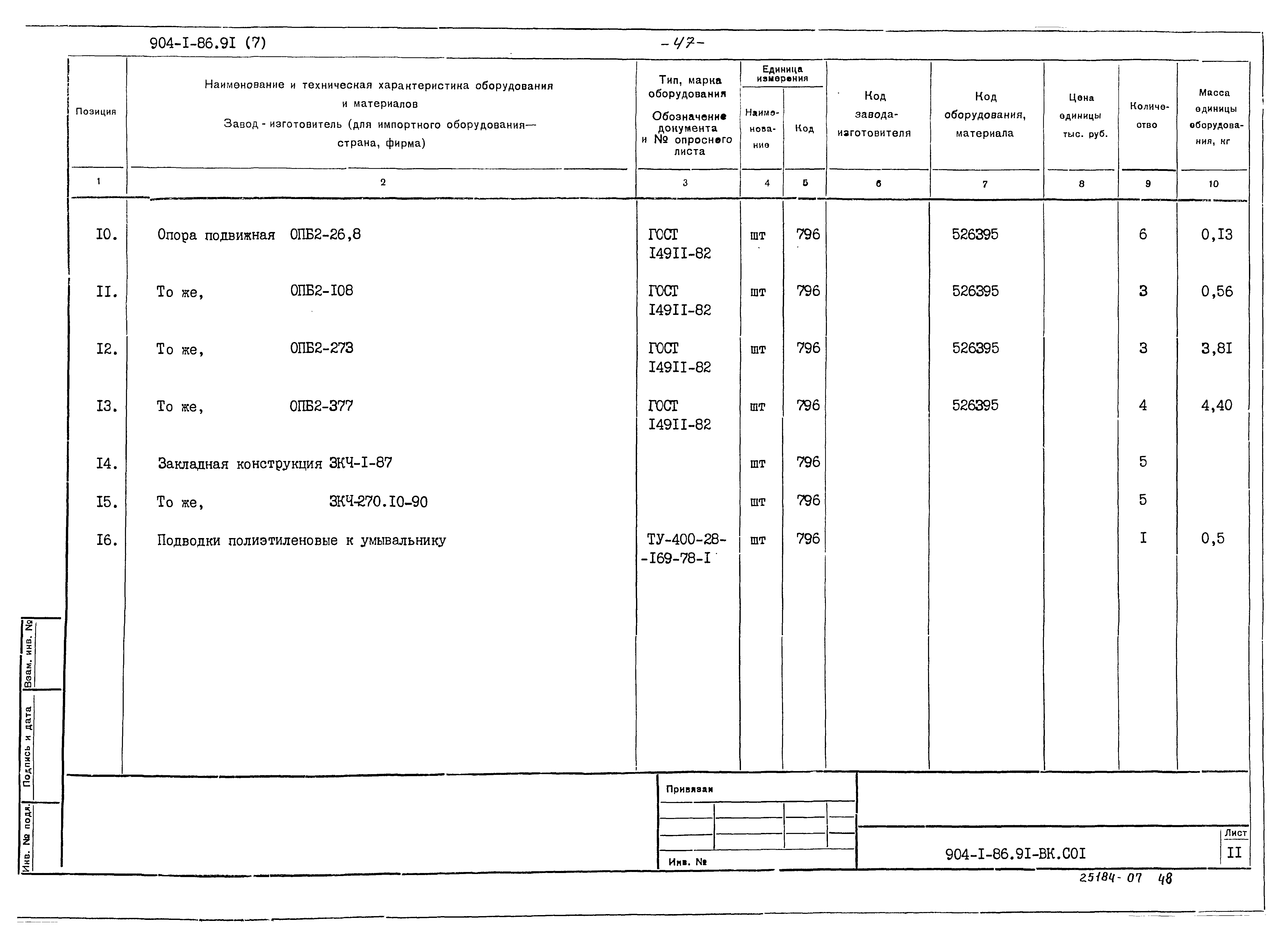 Типовой проект 904-1-86.91