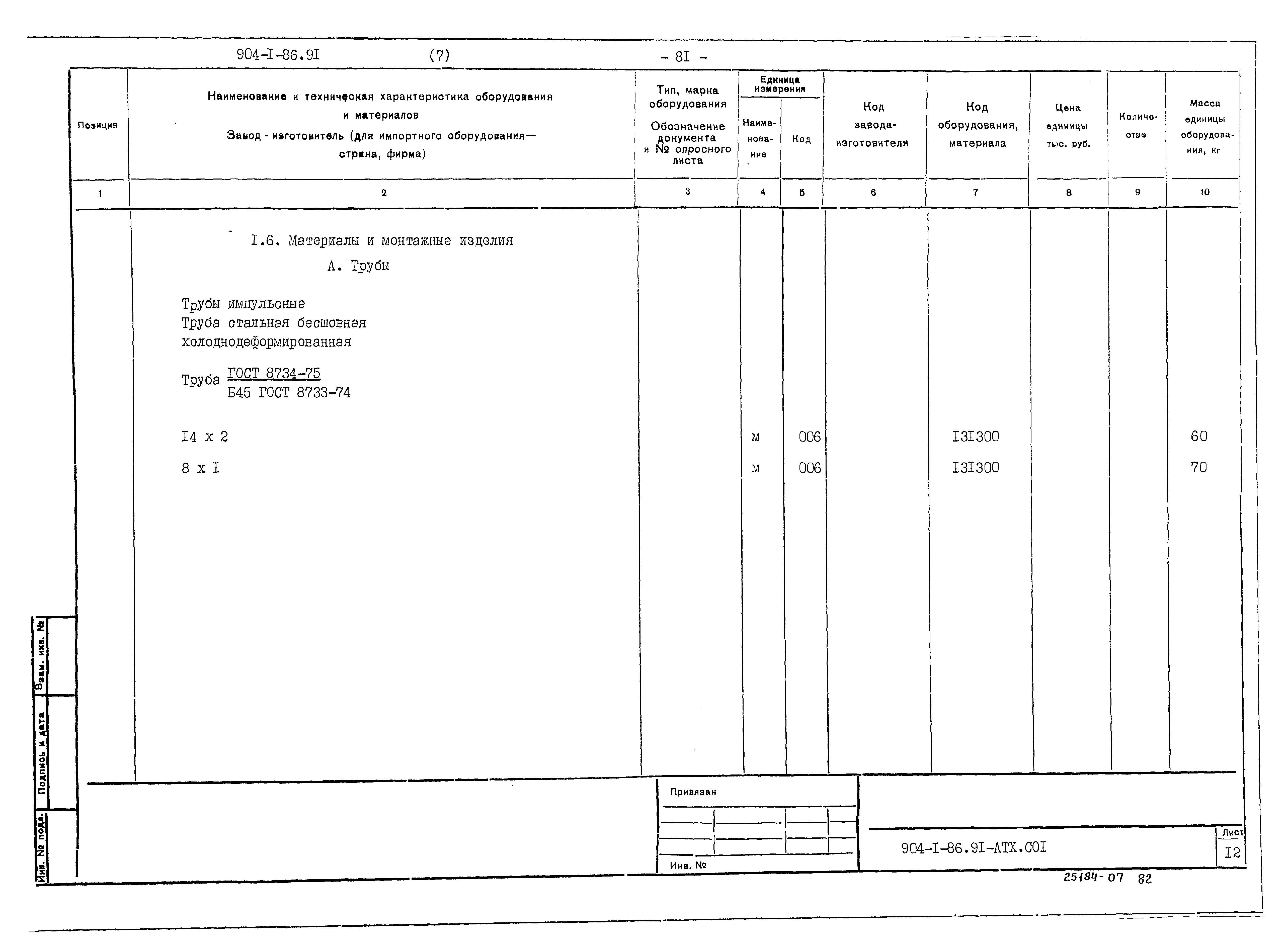 Типовой проект 904-1-86.91